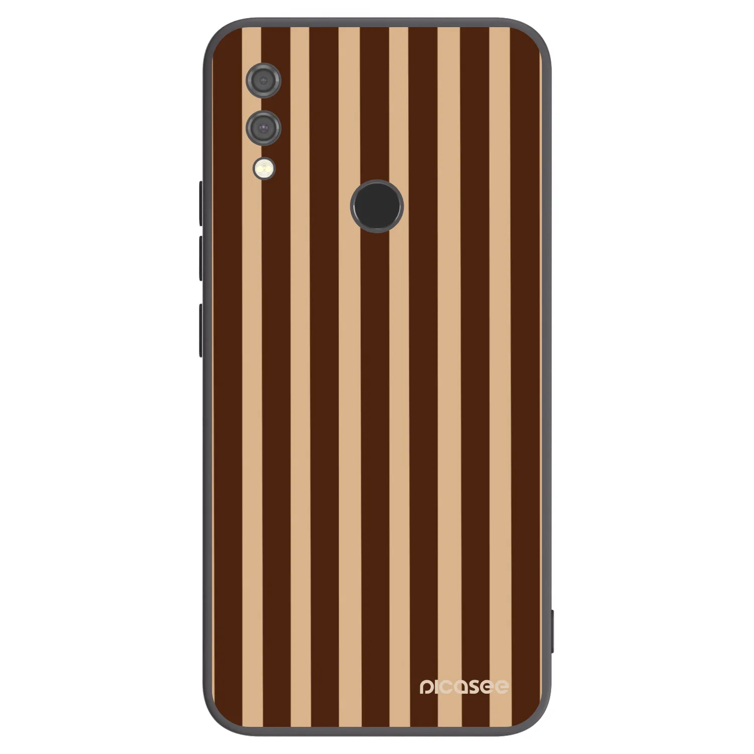 Picasee silikónový čierny obal pre Xiaomi Redmi Note 7 - Brown lines