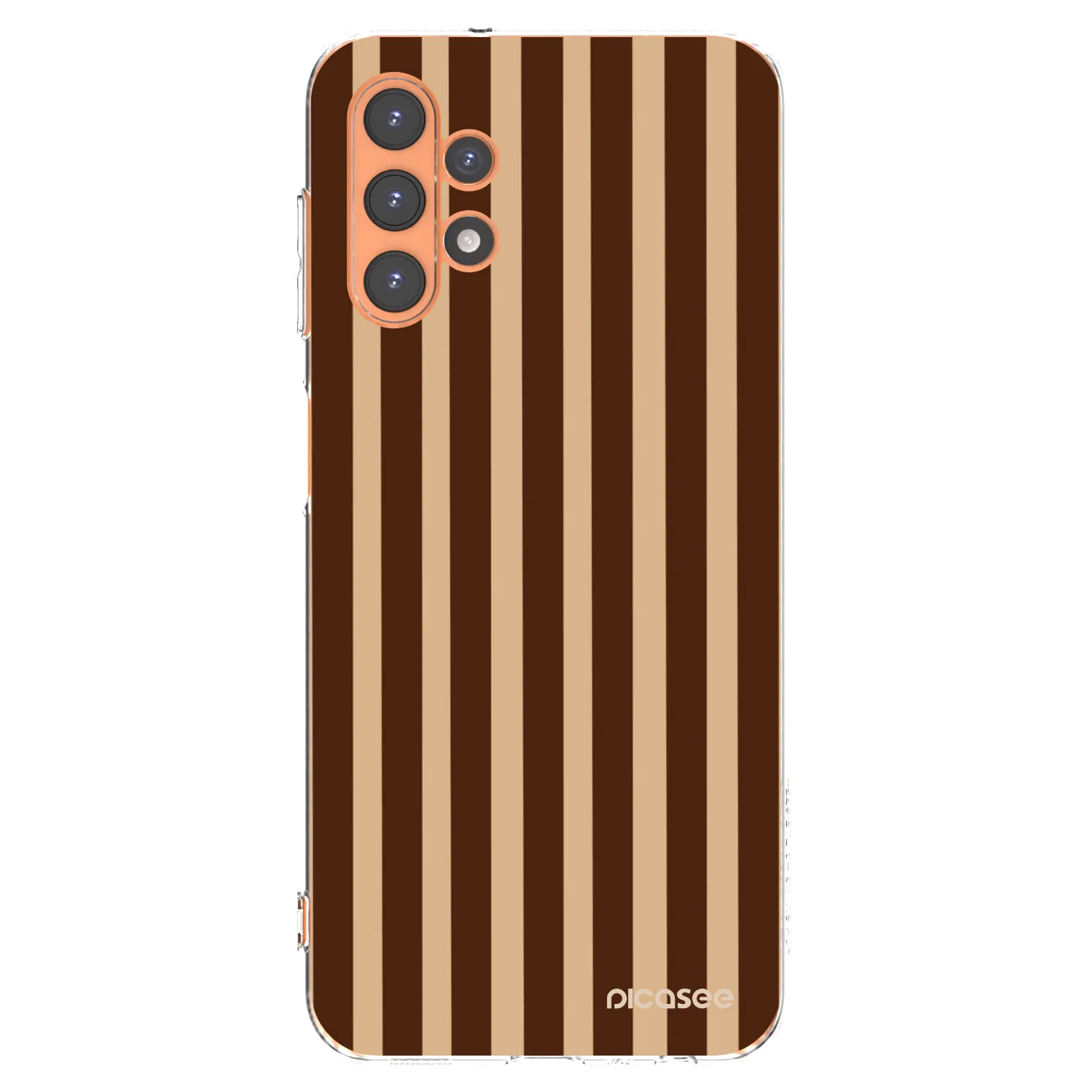 Picasee silikónový prehľadný obal pre Samsung Galaxy A13 5G - Brown lines
