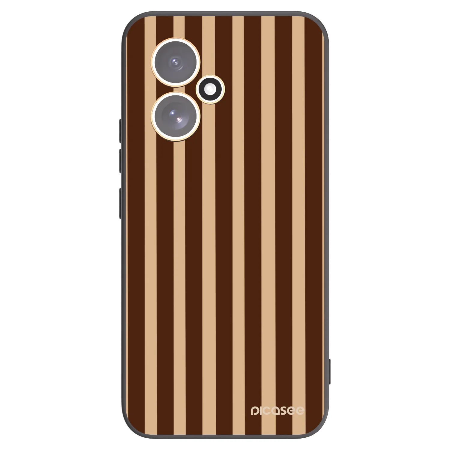 Picasee silikónový čierny obal pre Honor 400 5G - Brown lines