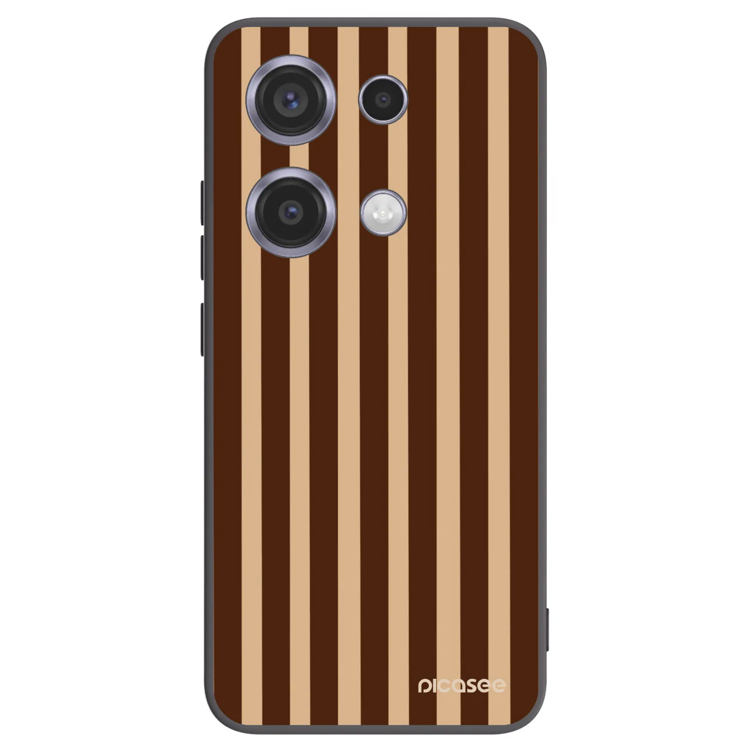 Picasee silikónový čierny obal pre Xiaomi Redmi Note 14S - Brown lines