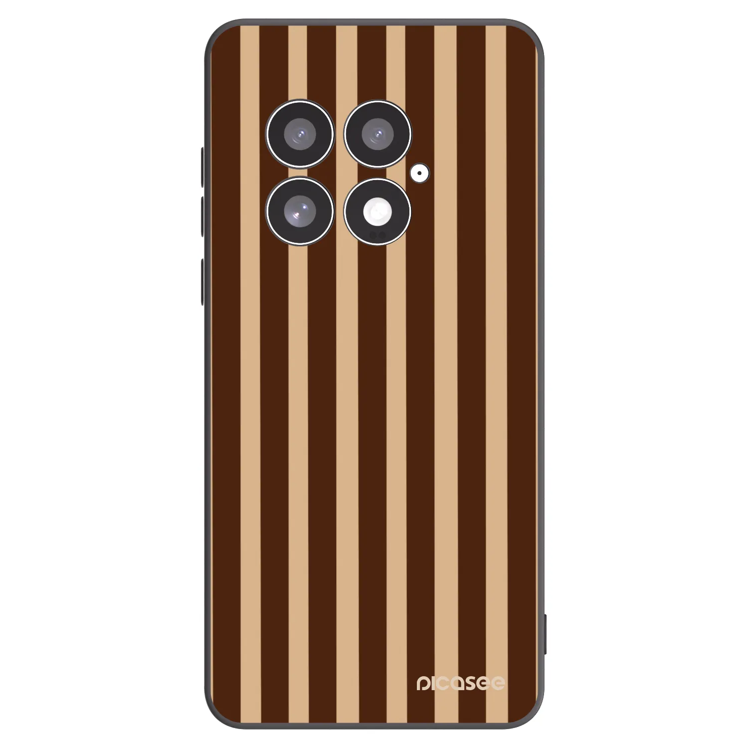 Picasee silikónový čierny obal pre OnePlus 13 5G - Brown lines