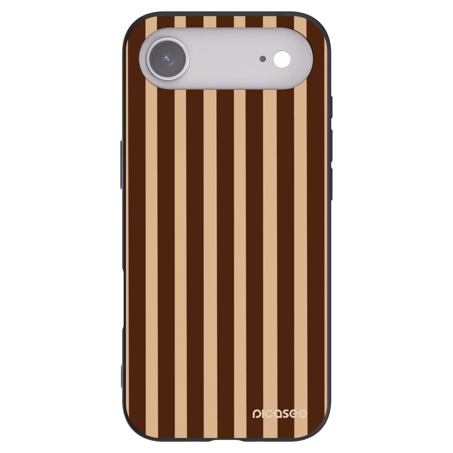 Picasee silikónový čierny obal pre Apple iPhone Air - Brown lines