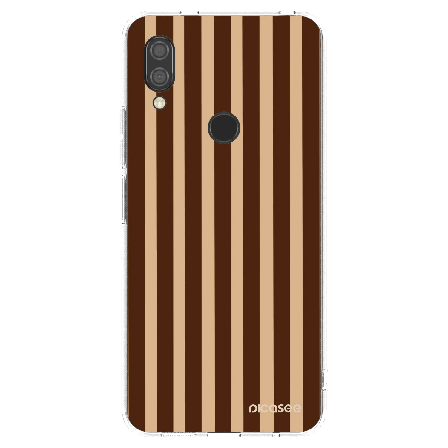 Picasee silikónový prehľadný obal pre Xiaomi Redmi 7 - Brown lines