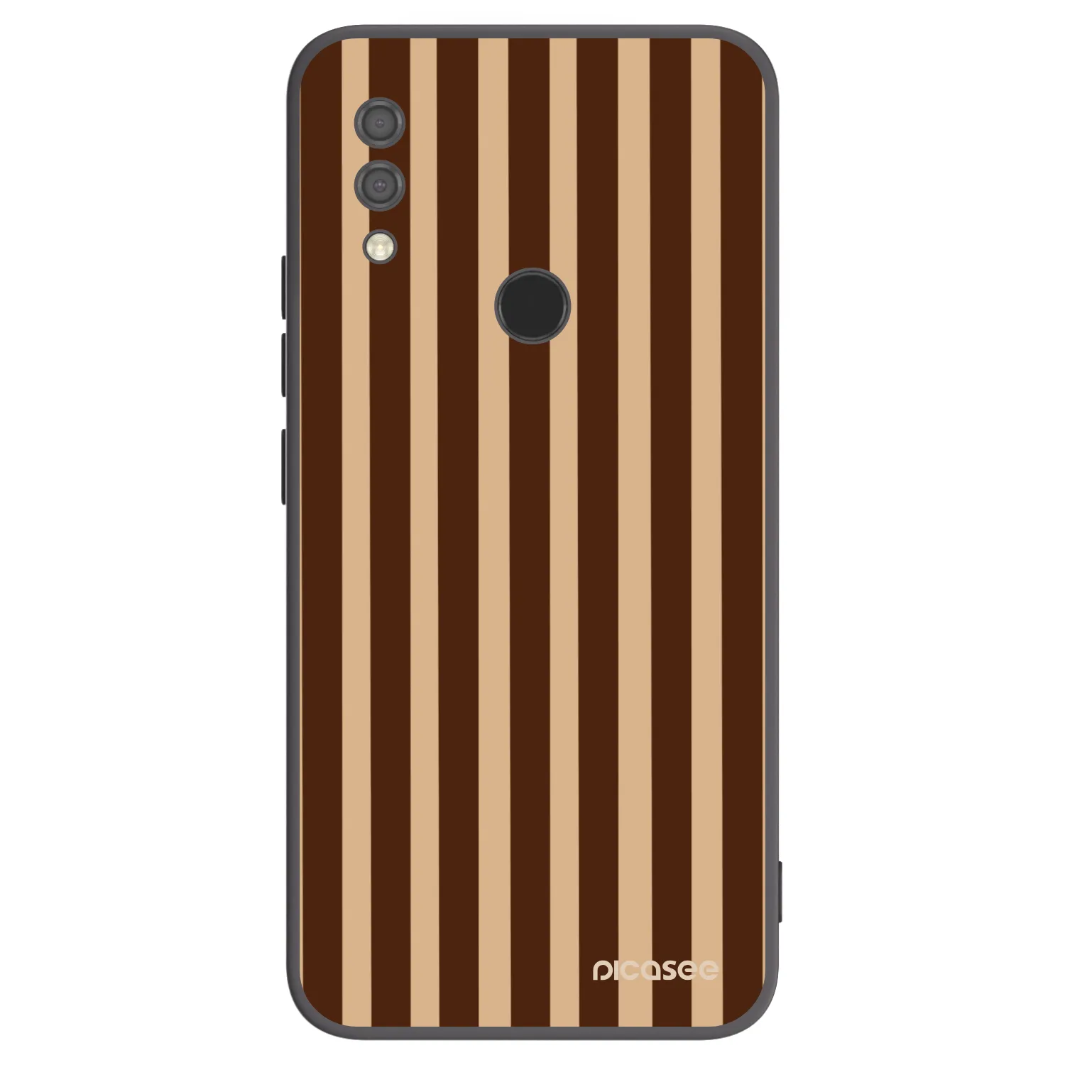 Picasee silikónový čierny obal pre Xiaomi Redmi 7 - Brown lines