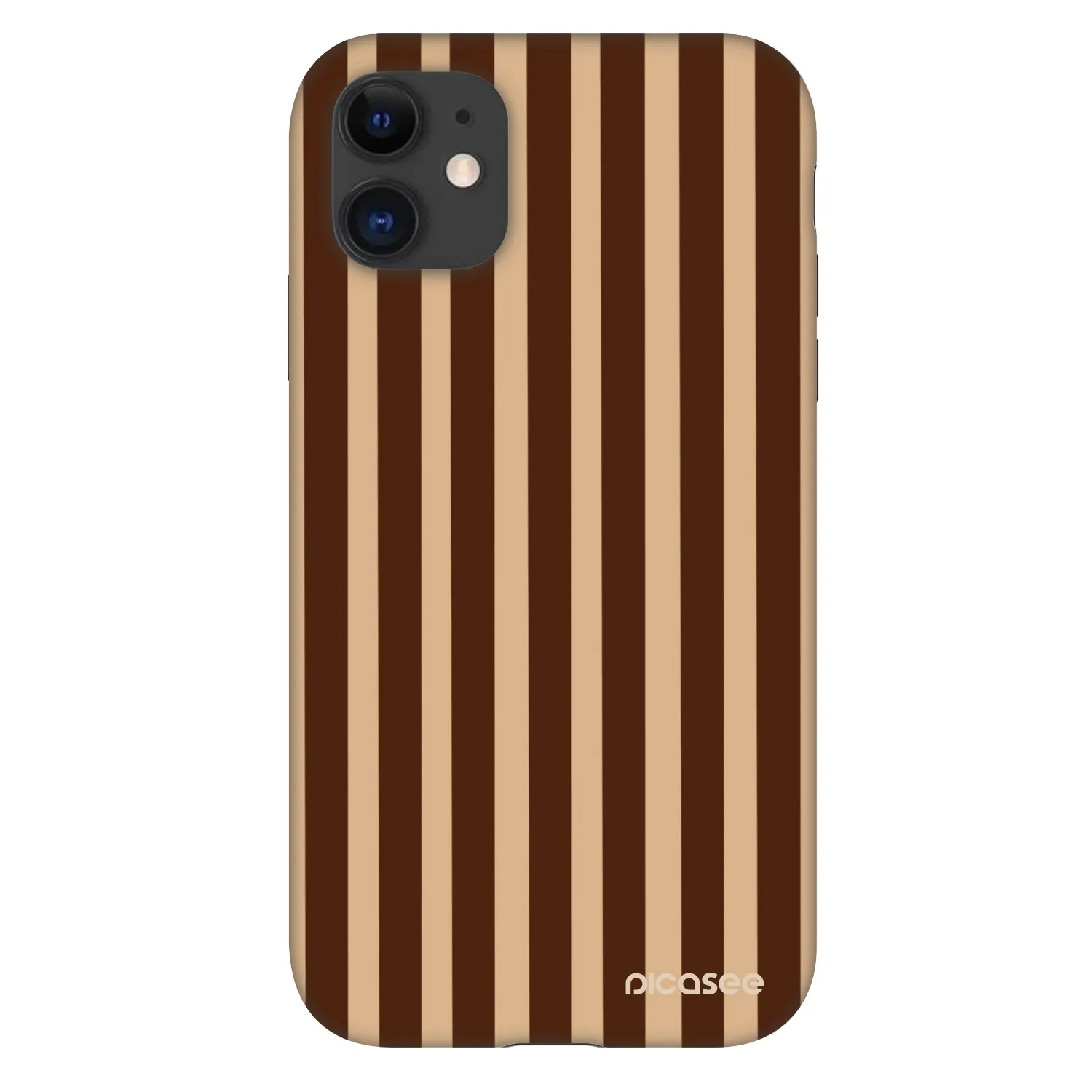 Picasee Fashion Case pre Apple iPhone 11 - Brown lines