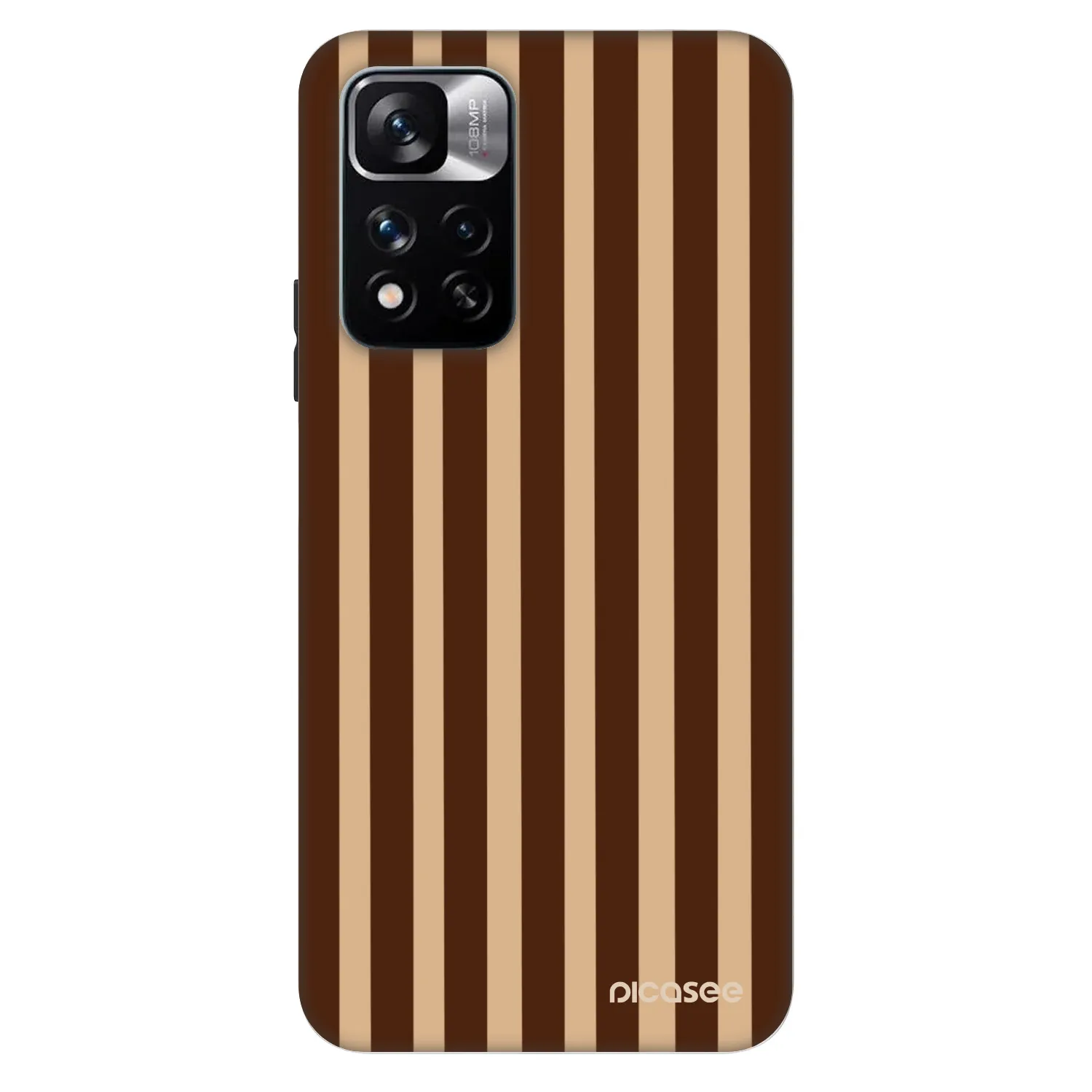 Picasee Fashion Case pre Xiaomi Redmi Note 11 Pro - Brown lines