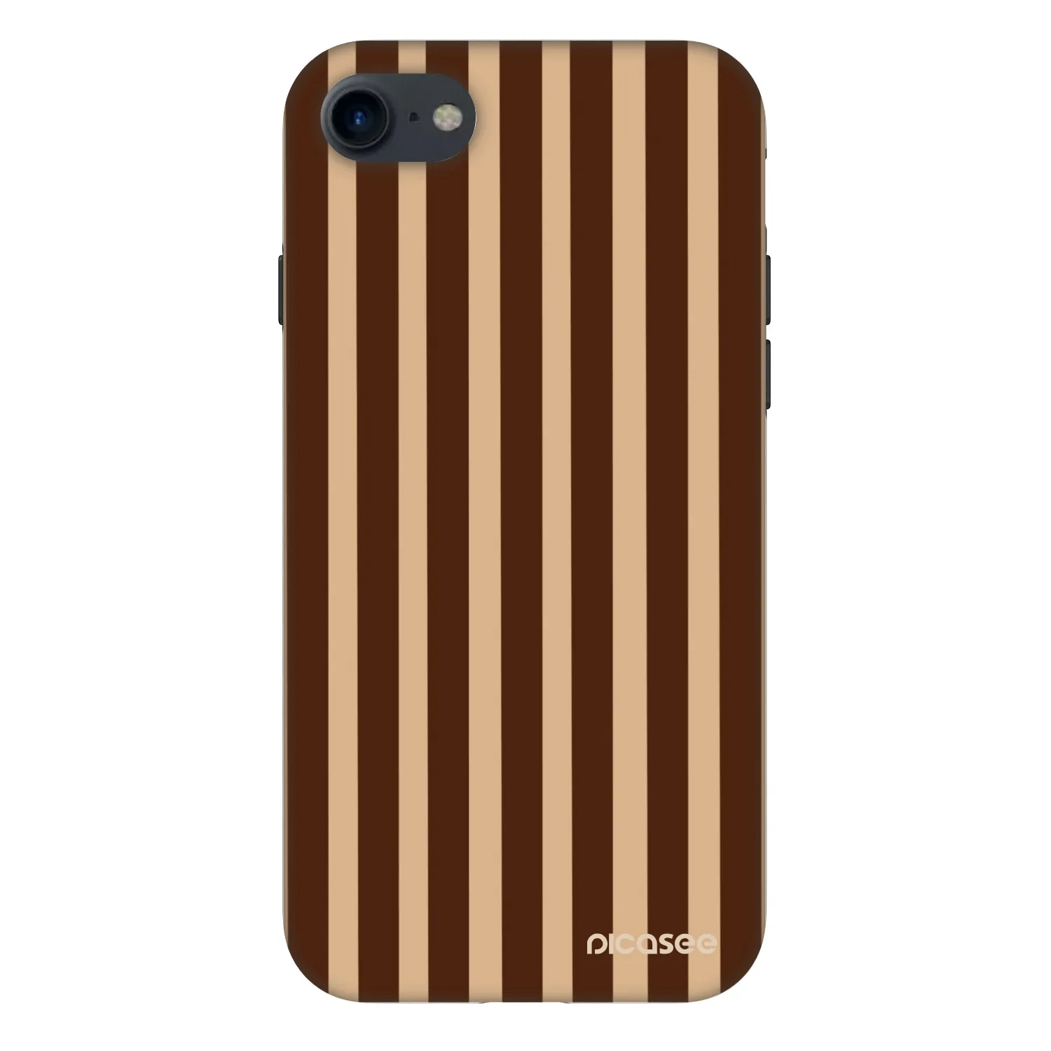 Picasee Fashion Case pre Apple iPhone SE 2020 - Brown lines