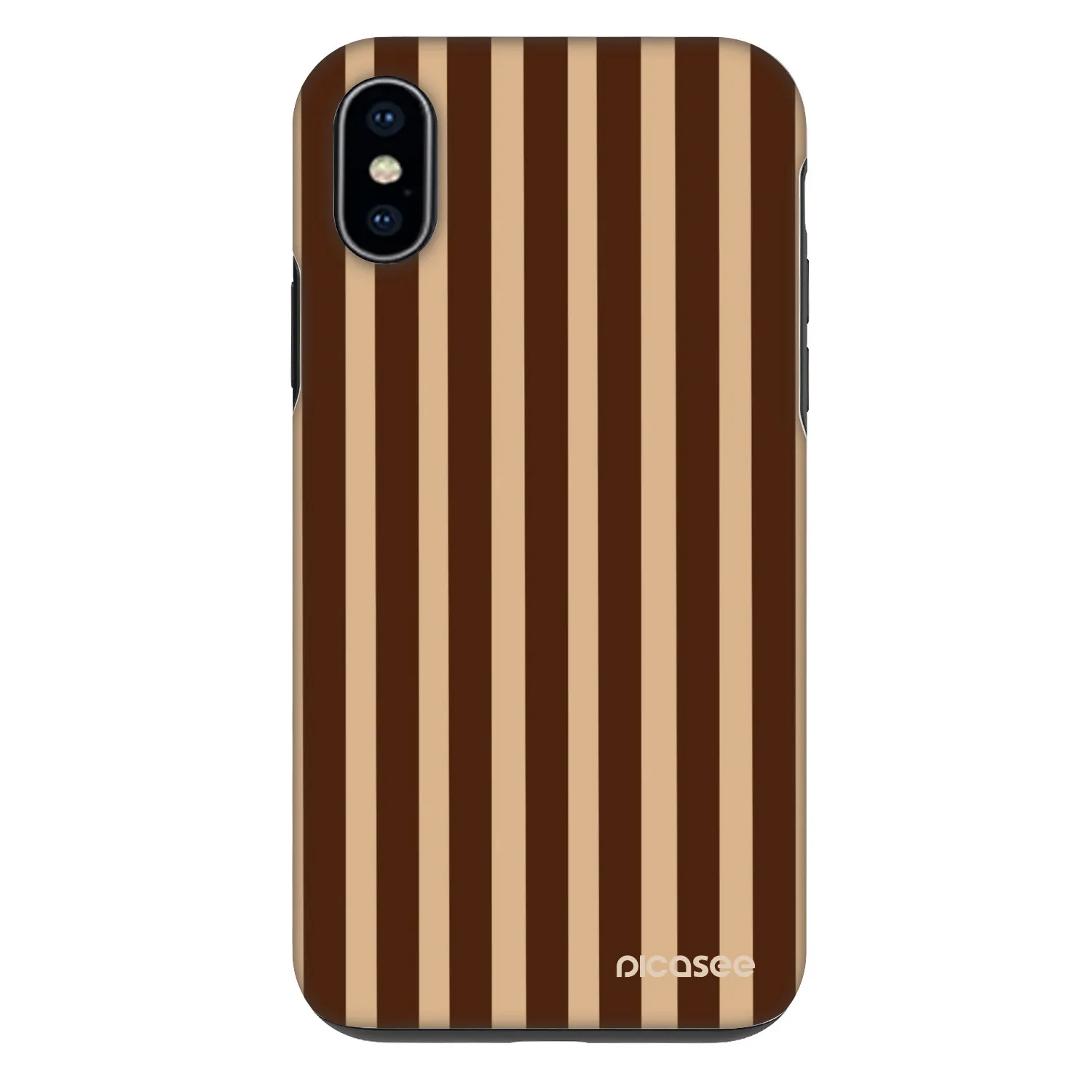Picasee Fashion Case pre Apple iPhone X/XS - Brown lines