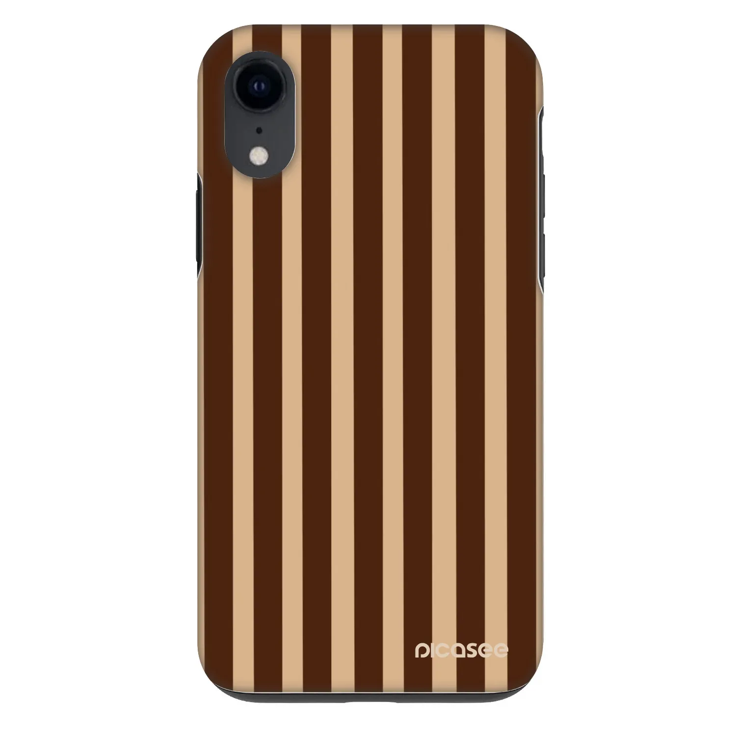 Picasee Fashion Case pre Apple iPhone XR - Brown lines