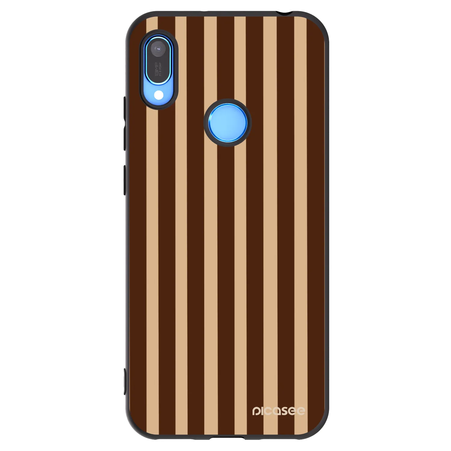 Picasee silikónový čierny obal pre Huawei Y6 2019 - Brown lines