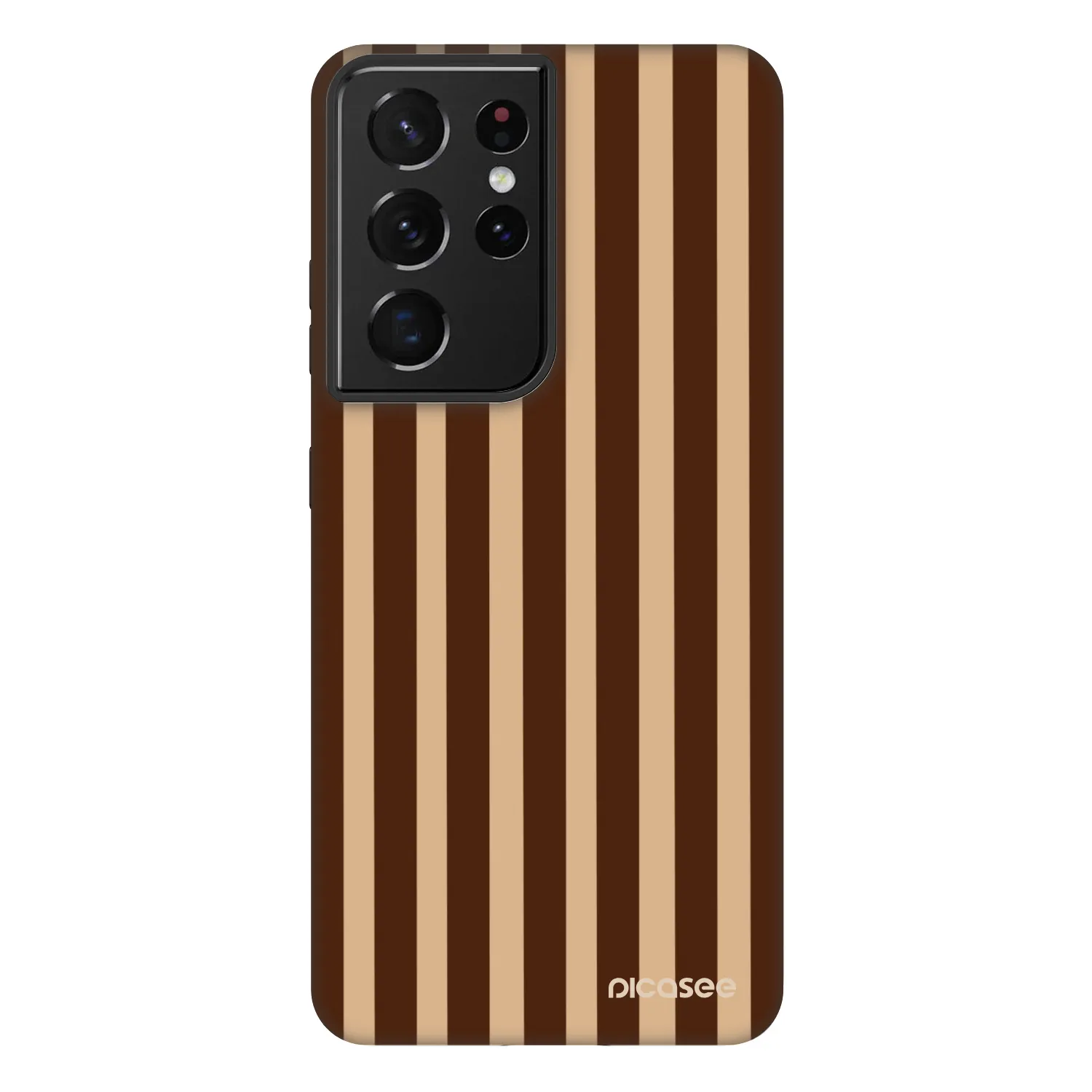 Picasee Fashion Case pre Samsung Galaxy S21 Ultra 5G G998B - Brown lines