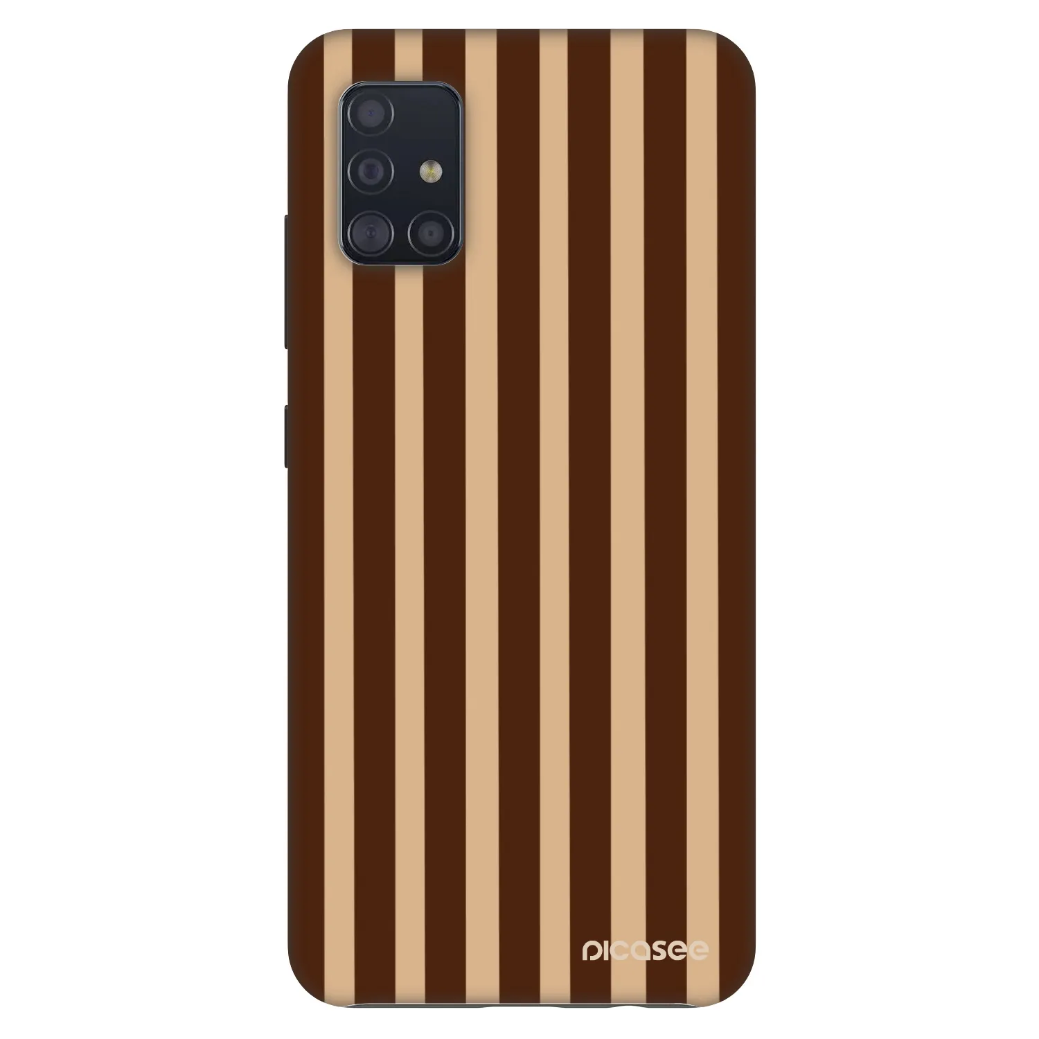 Picasee Fashion Case pre Samsung Galaxy A51 A515F - Brown lines