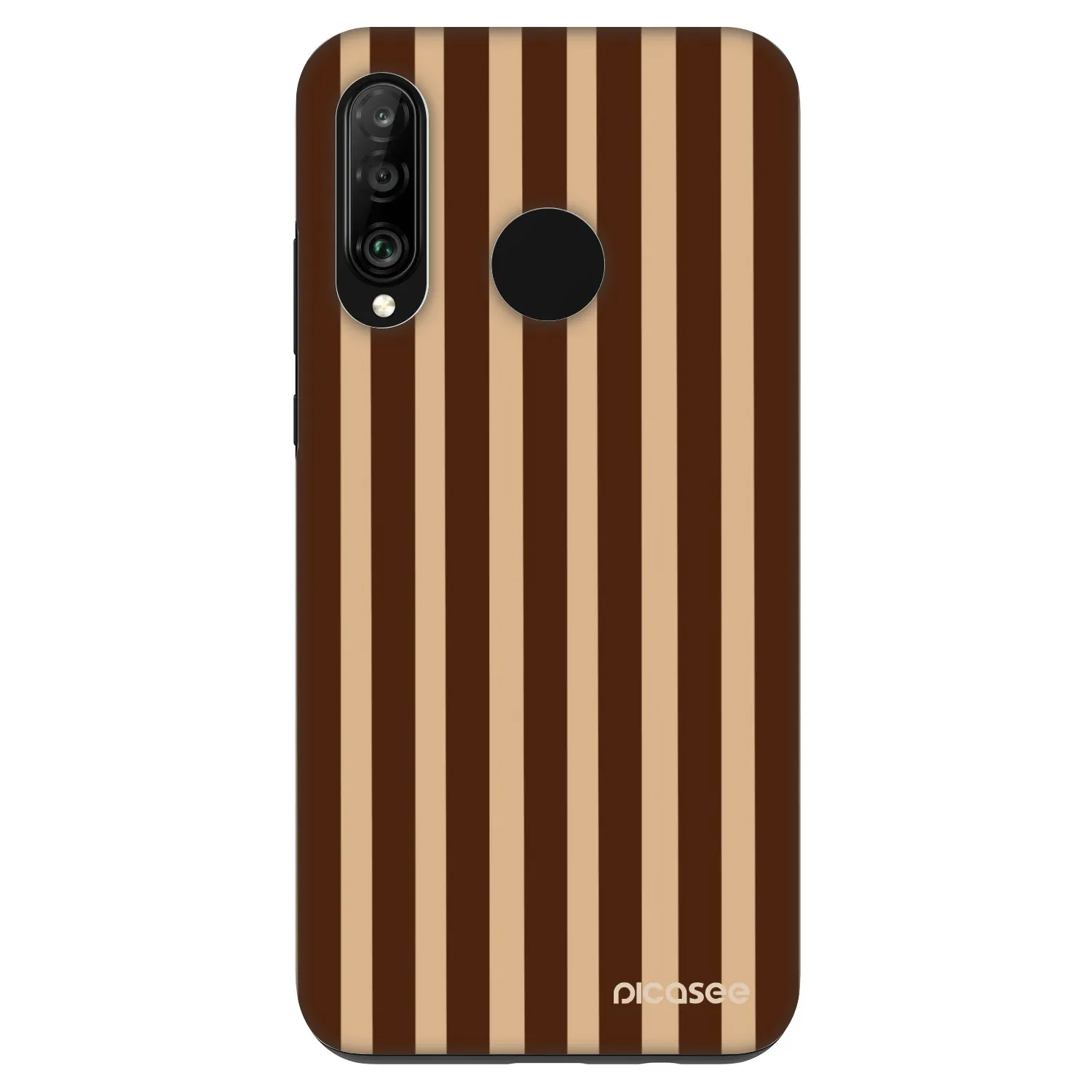 Picasee Fashion Case pre Huawei P30 Lite - Brown lines