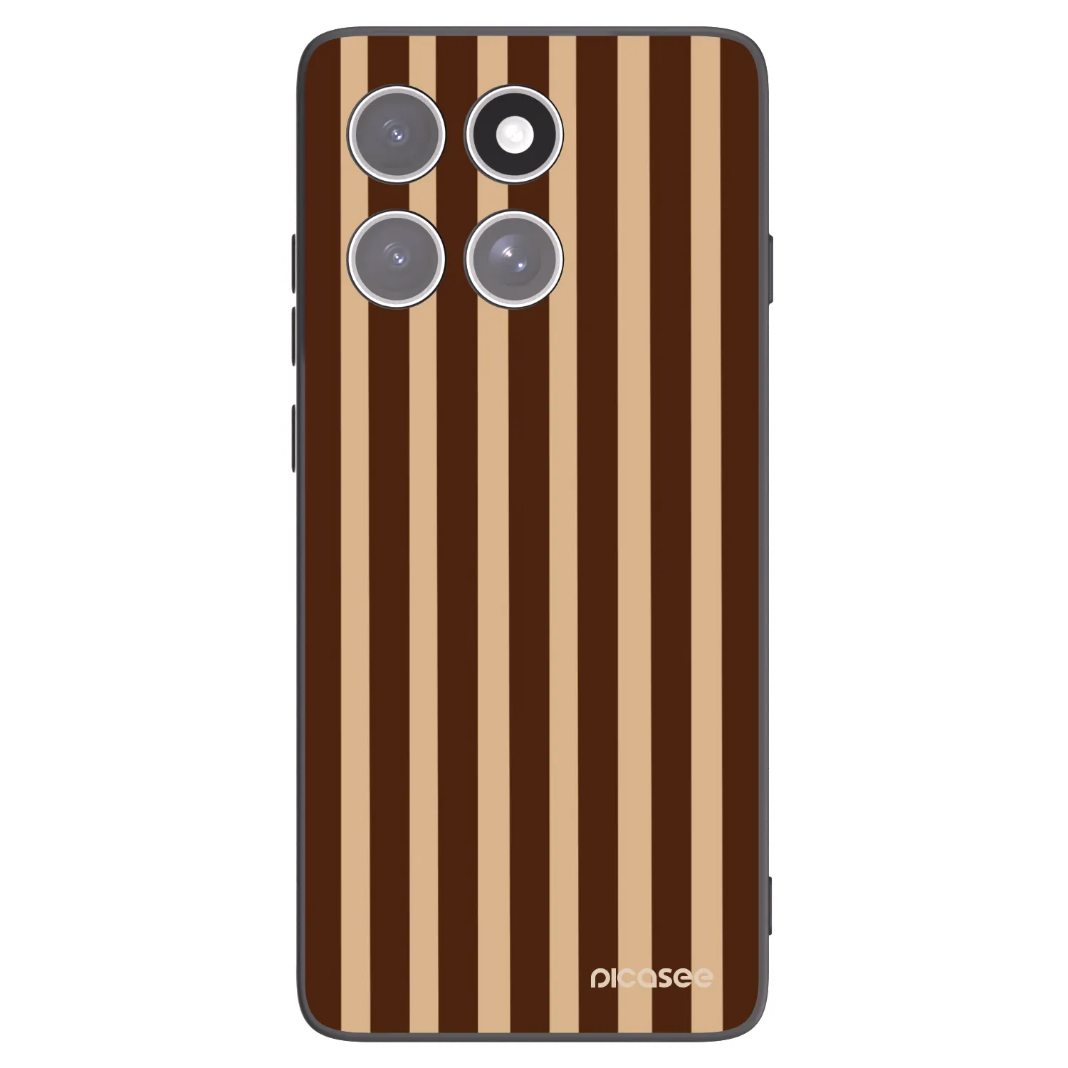 Picasee silikónový čierny obal pre Motorola Edge 60 Pro - Brown lines