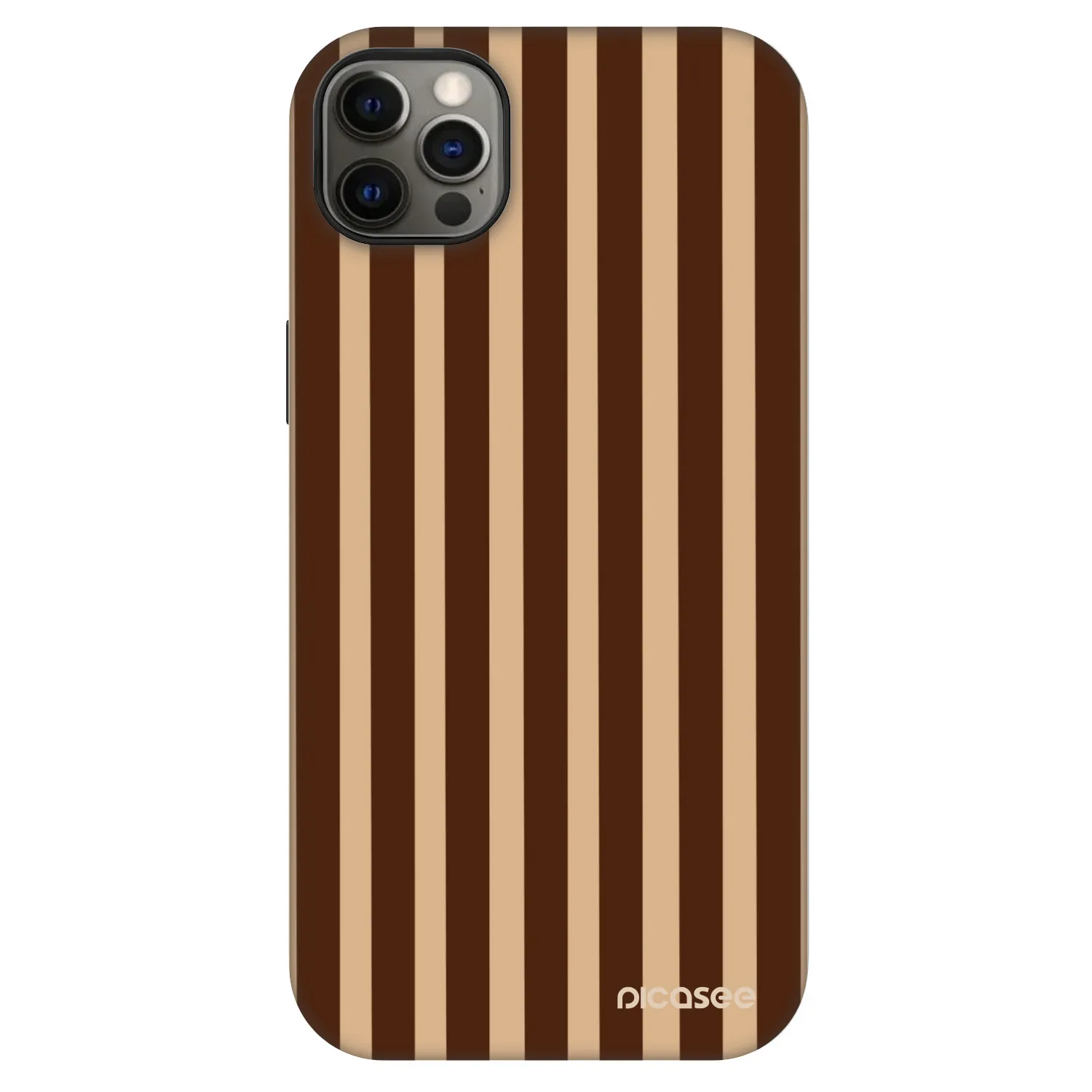Picasee Fashion Case MagSafe pre Apple iPhone 12 Pro Max - Brown lines