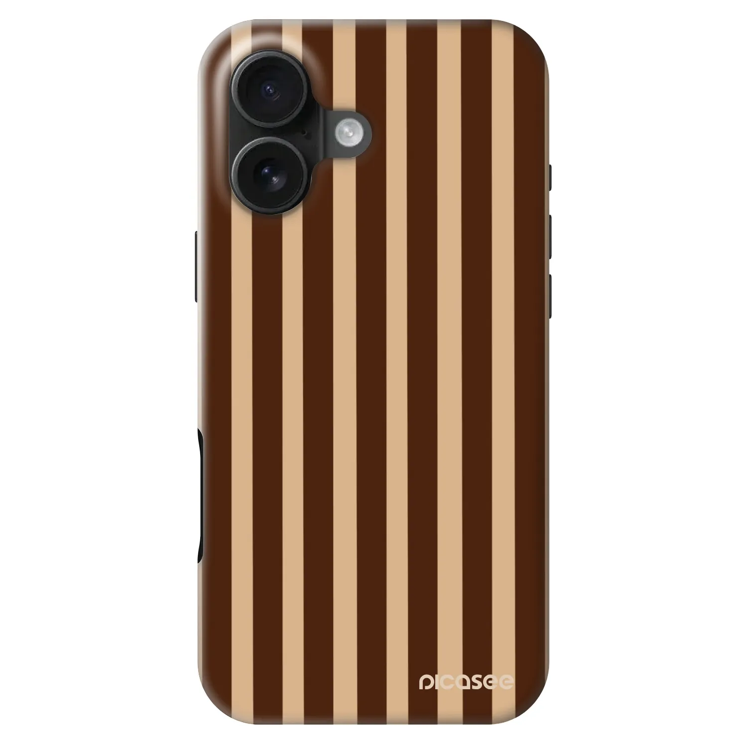 Picasee Fashion Case MagSafe pre Apple iPhone 16 - Brown lines