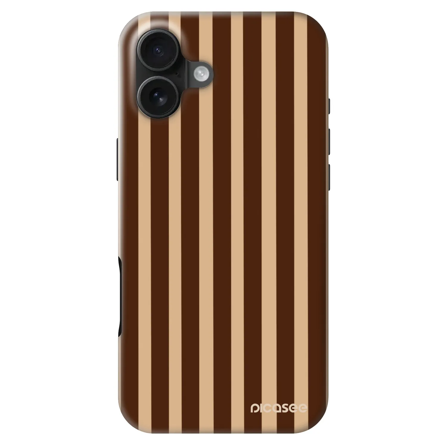 Picasee Fashion Case MagSafe pre Apple iPhone 16 Plus - Brown lines