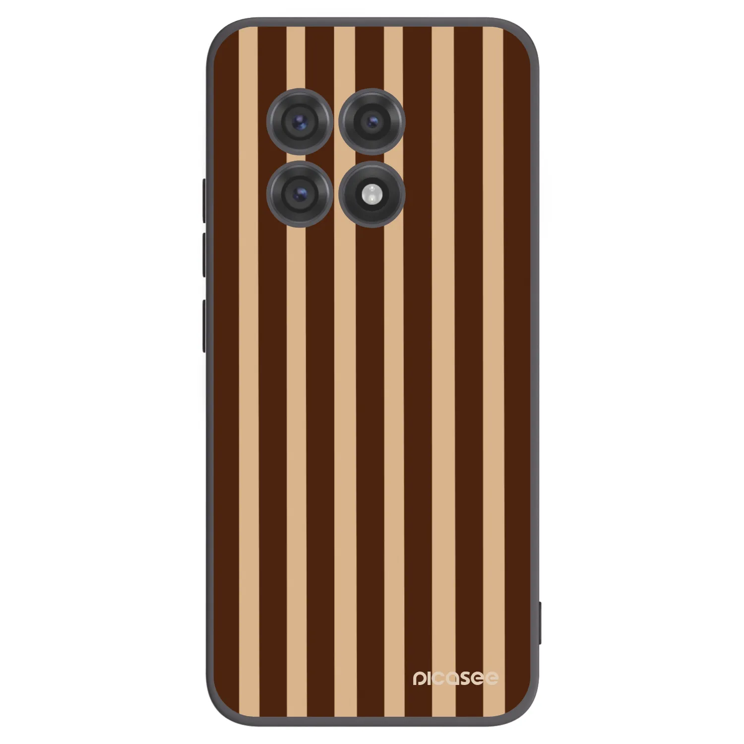 Picasee silikónový čierny obal pre OnePlus 13R 5G - Brown lines