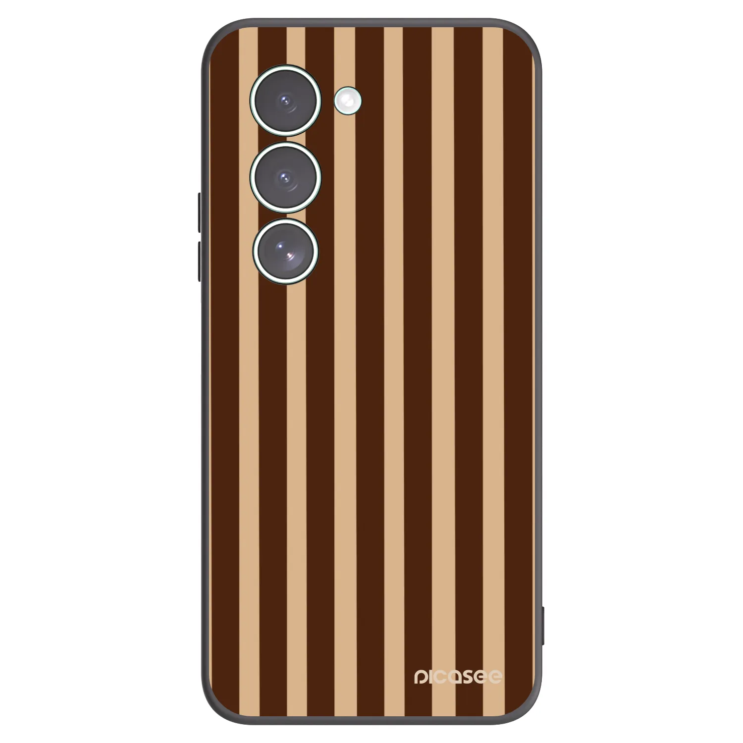 Picasee silikónový čierny obal pre Xiaomi Redmi 15 5G - Brown lines