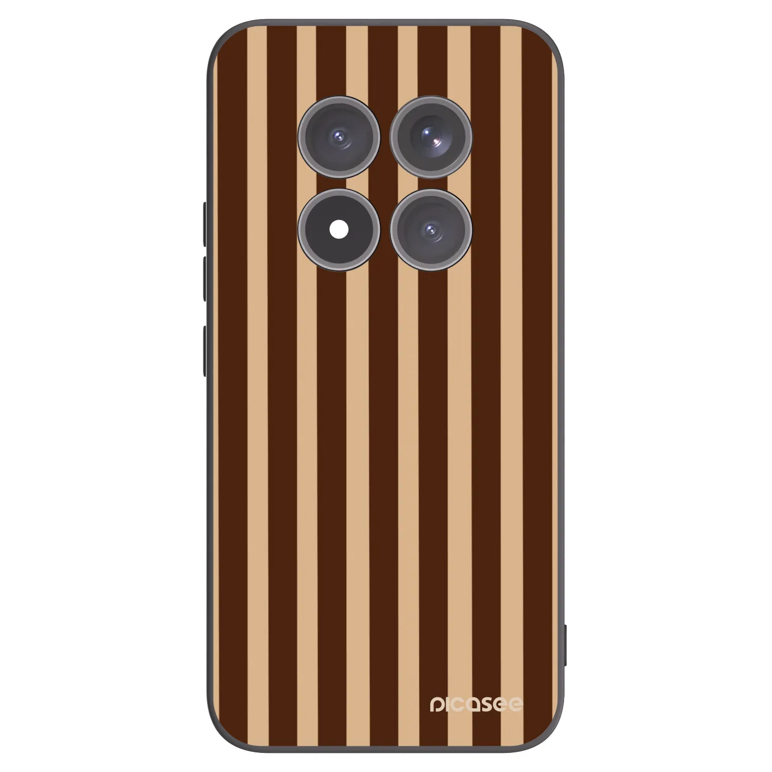 Picasee silikónový čierny obal pre Xiaomi Redmi Note 15 Pro+ - Brown lines
