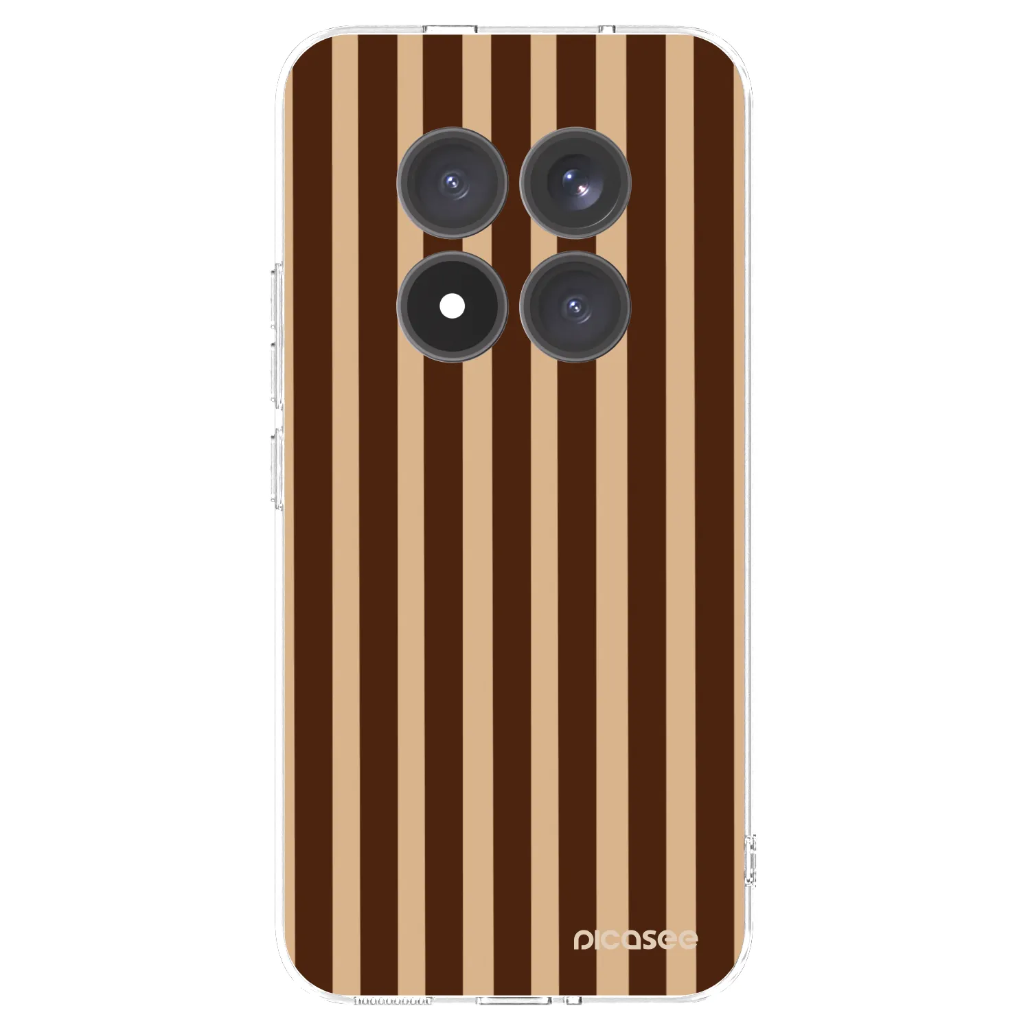 Picasee silikónový prehľadný obal pre Xiaomi Redmi Note 15 Pro+ - Brown lines