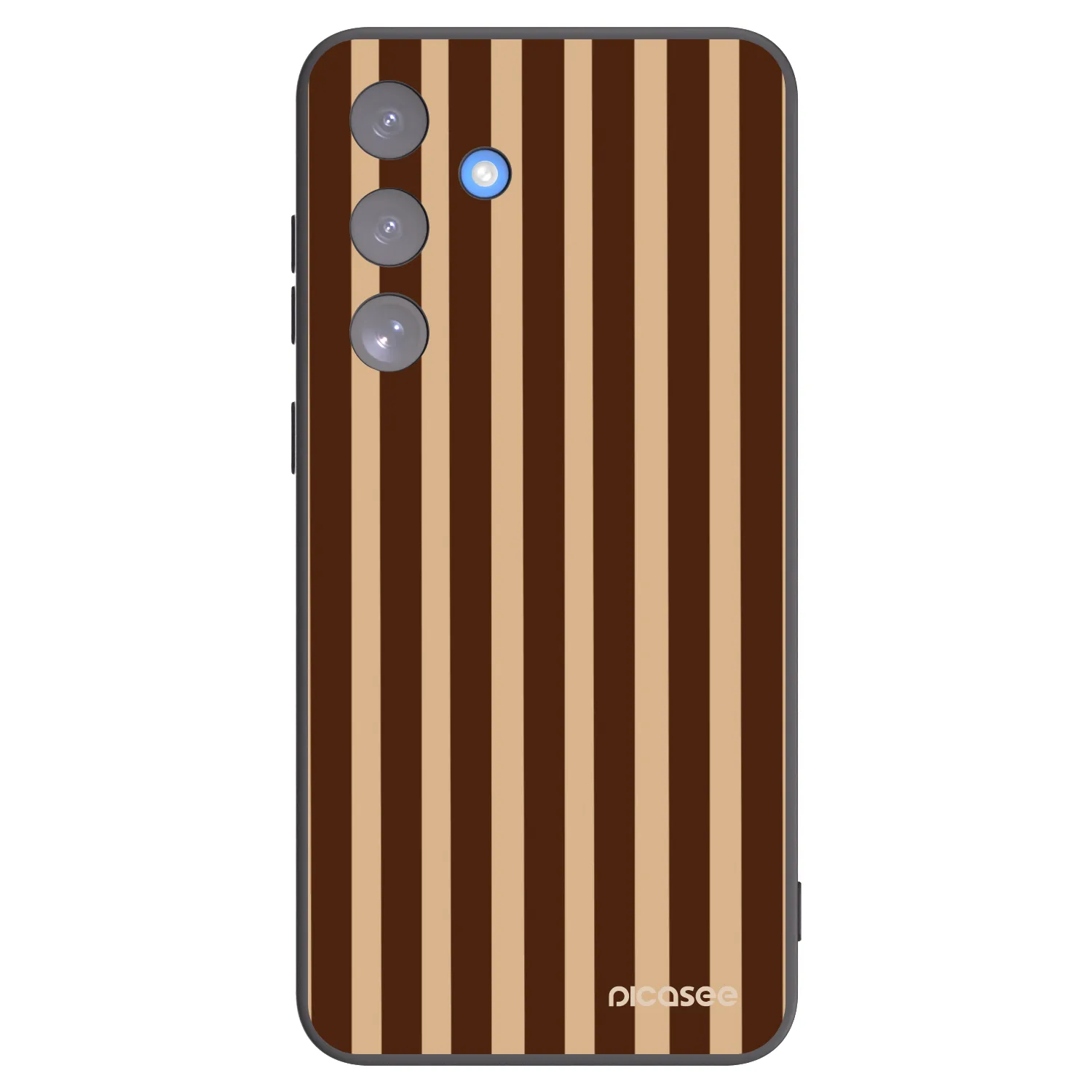 Picasee silikónový čierny obal pre Samsung Galaxy S25 FE 5G - Brown lines