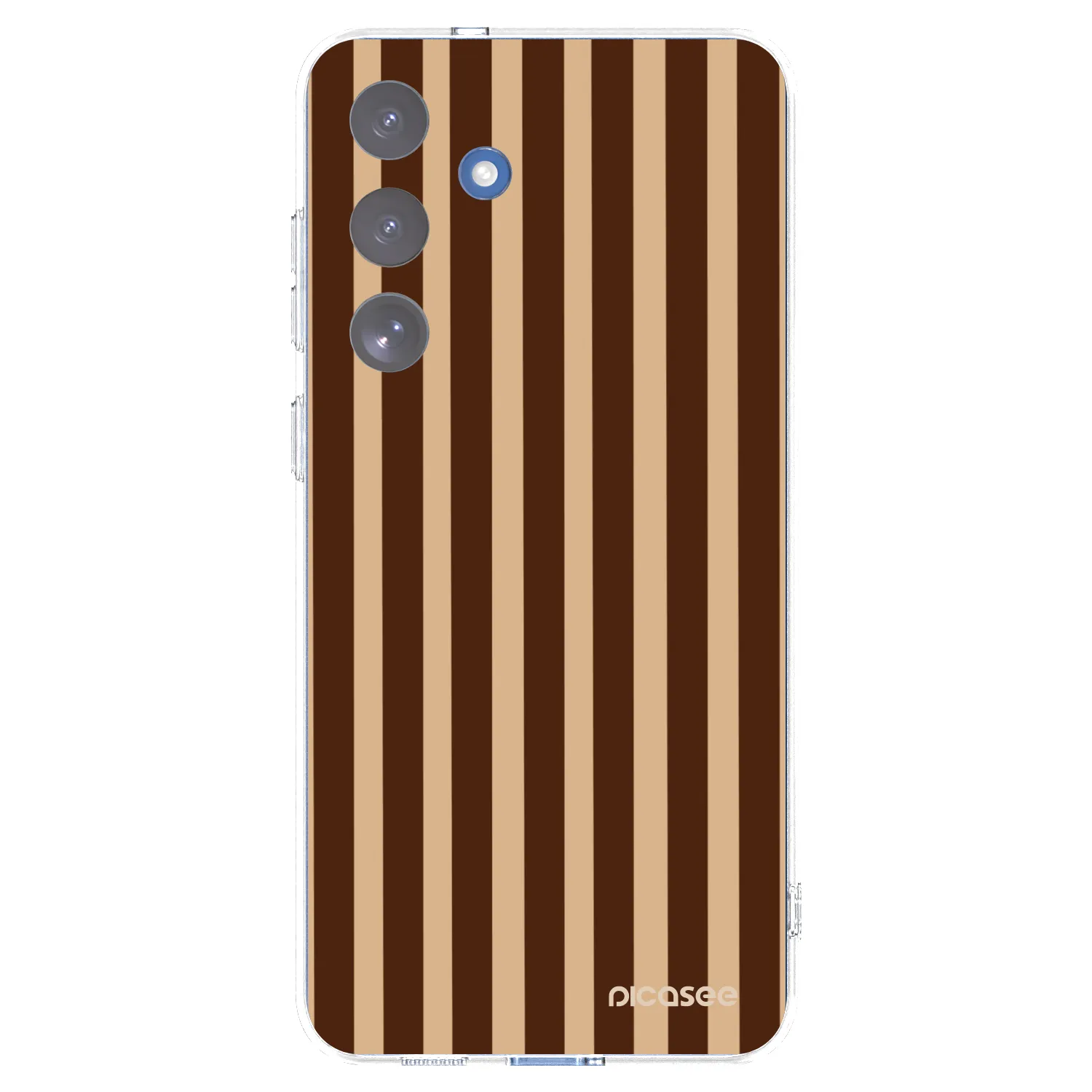 Picasee silikónový prehľadný obal pre Samsung Galaxy S25 FE 5G - Brown lines