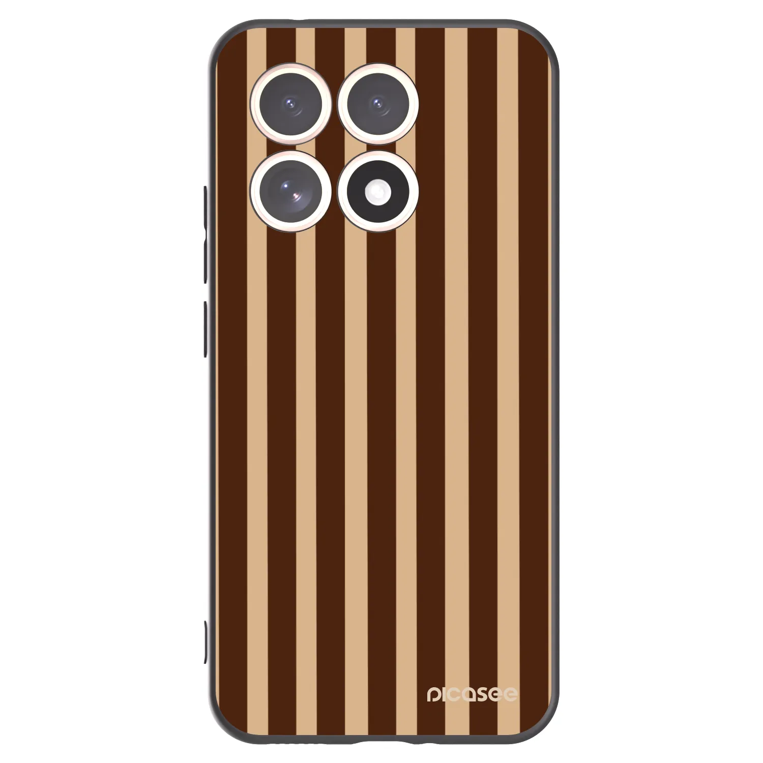 Picasee silikónový čierny obal pre Xiaomi 15T - Brown lines