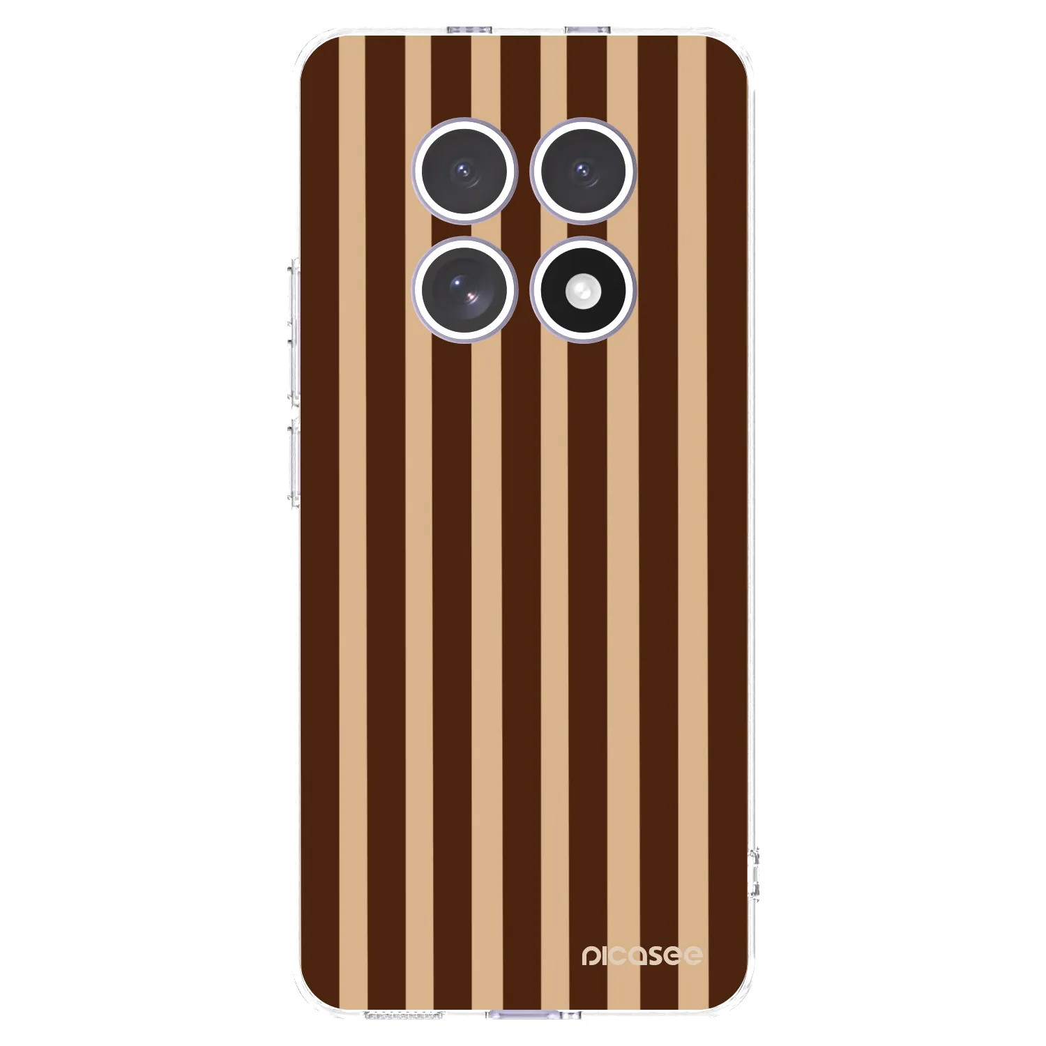 Picasee silikónový prehľadný obal pre Xiaomi Redmi Note 15 4G - Brown lines