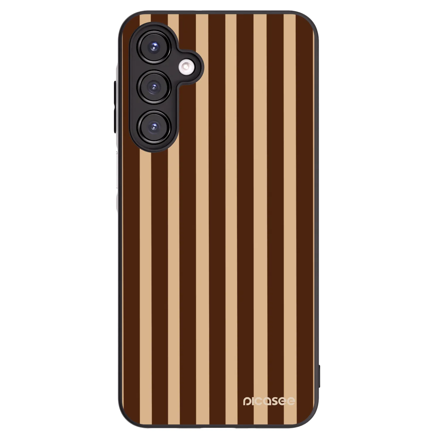 Picasee silikónový čierny obal pre Samsung Galaxy A16 4G - Brown lines