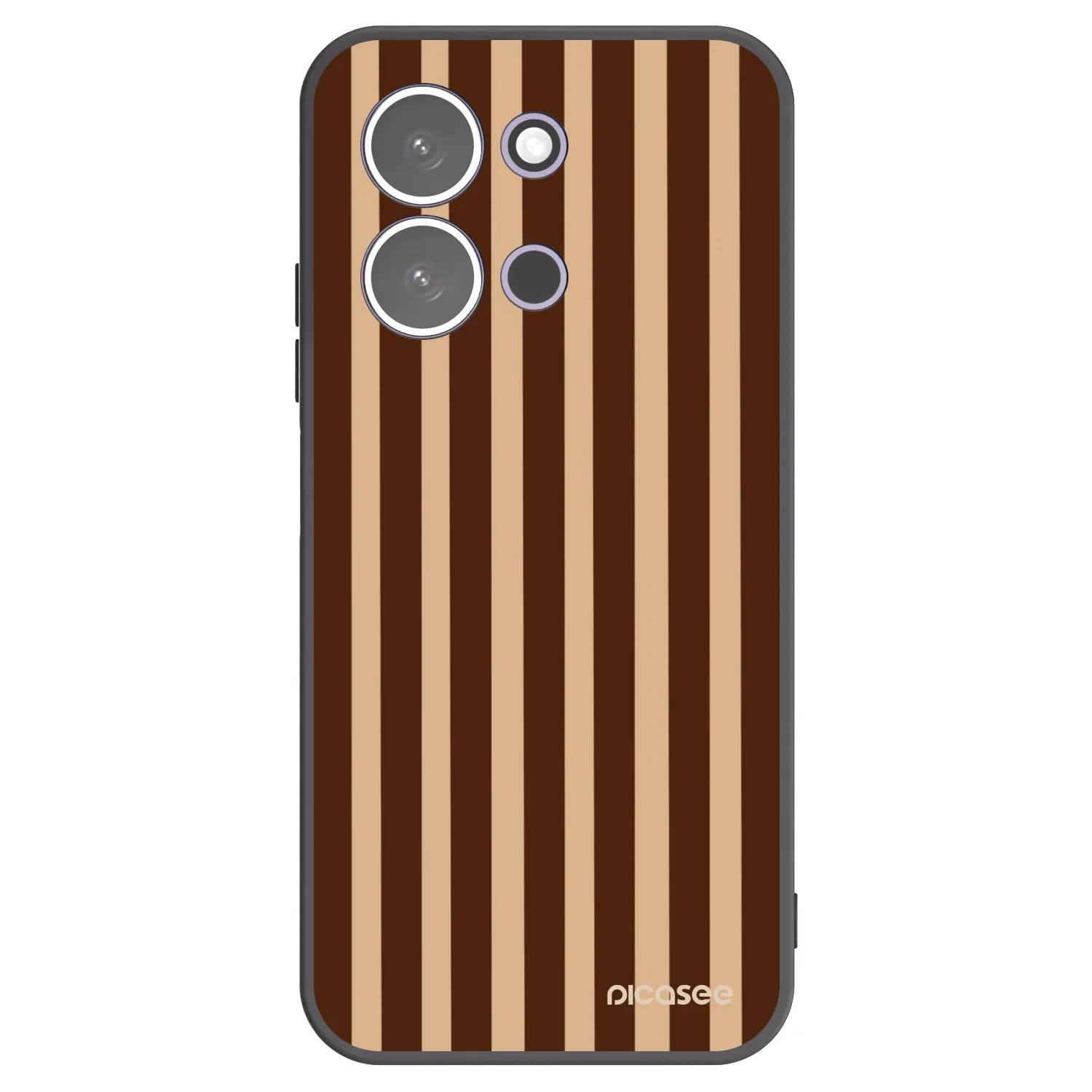 Picasee silikónový čierny obal pre Xiaomi Redmi 15C 5G - Brown lines