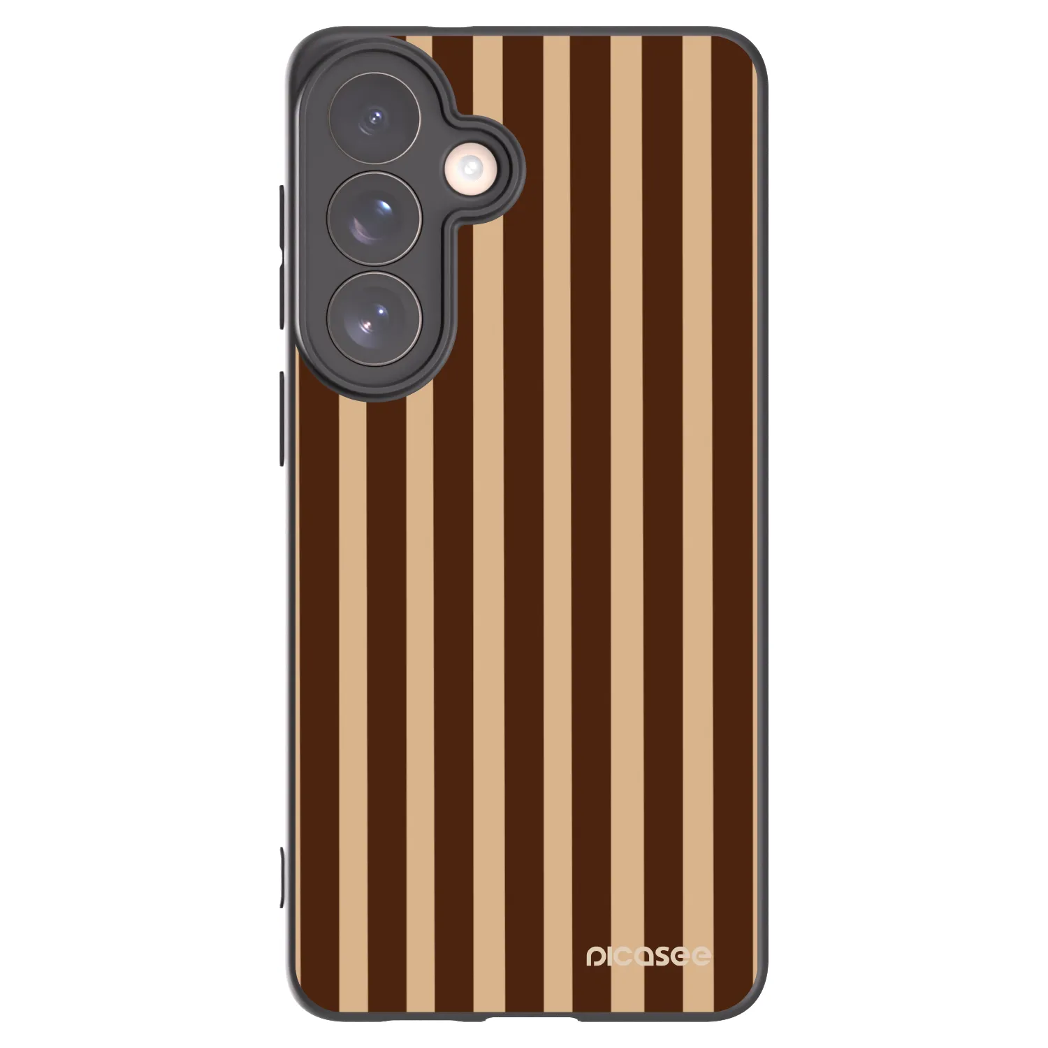 Picasee silikónový čierny obal pre Samsung Galaxy S26+ - Brown lines