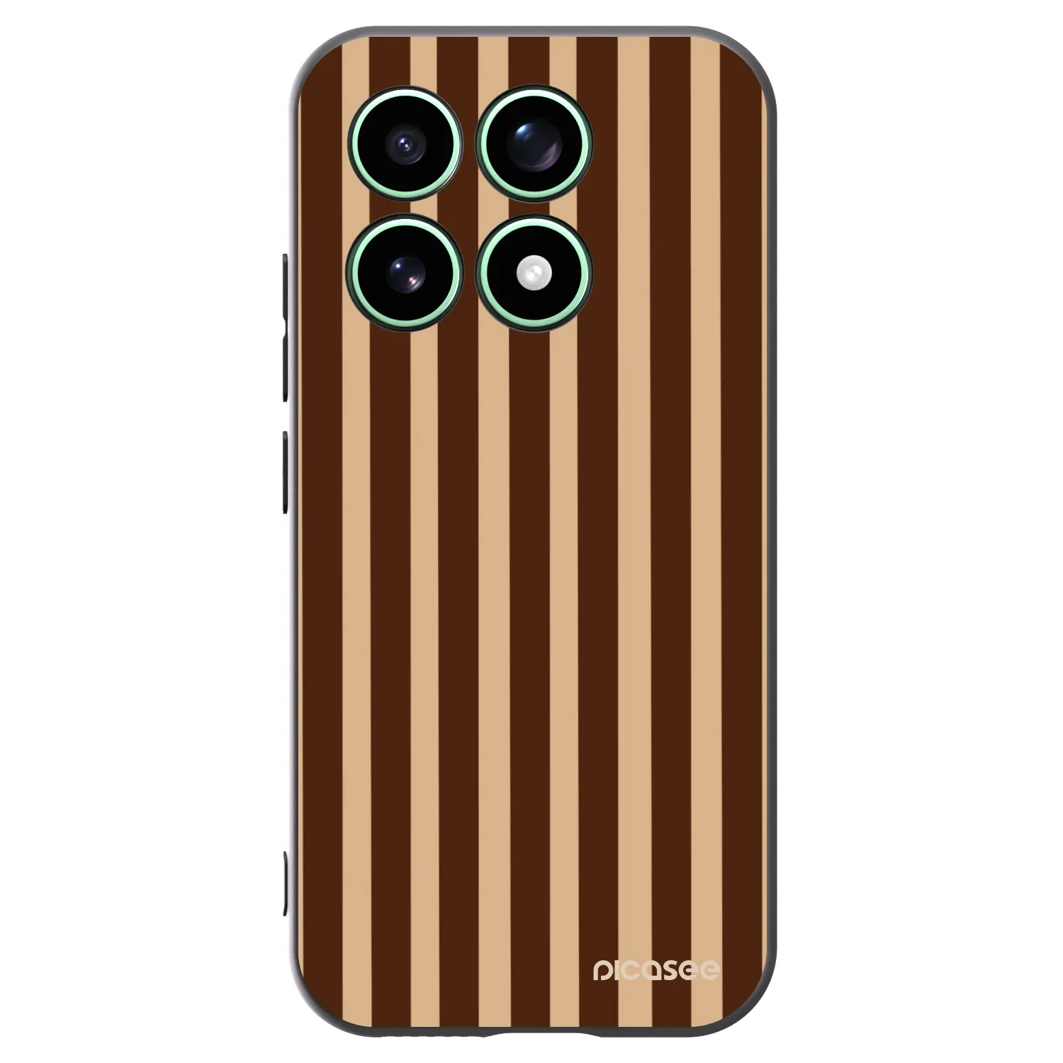 Picasee silikónový čierny obal pre Xiaomi 17 - Brown lines