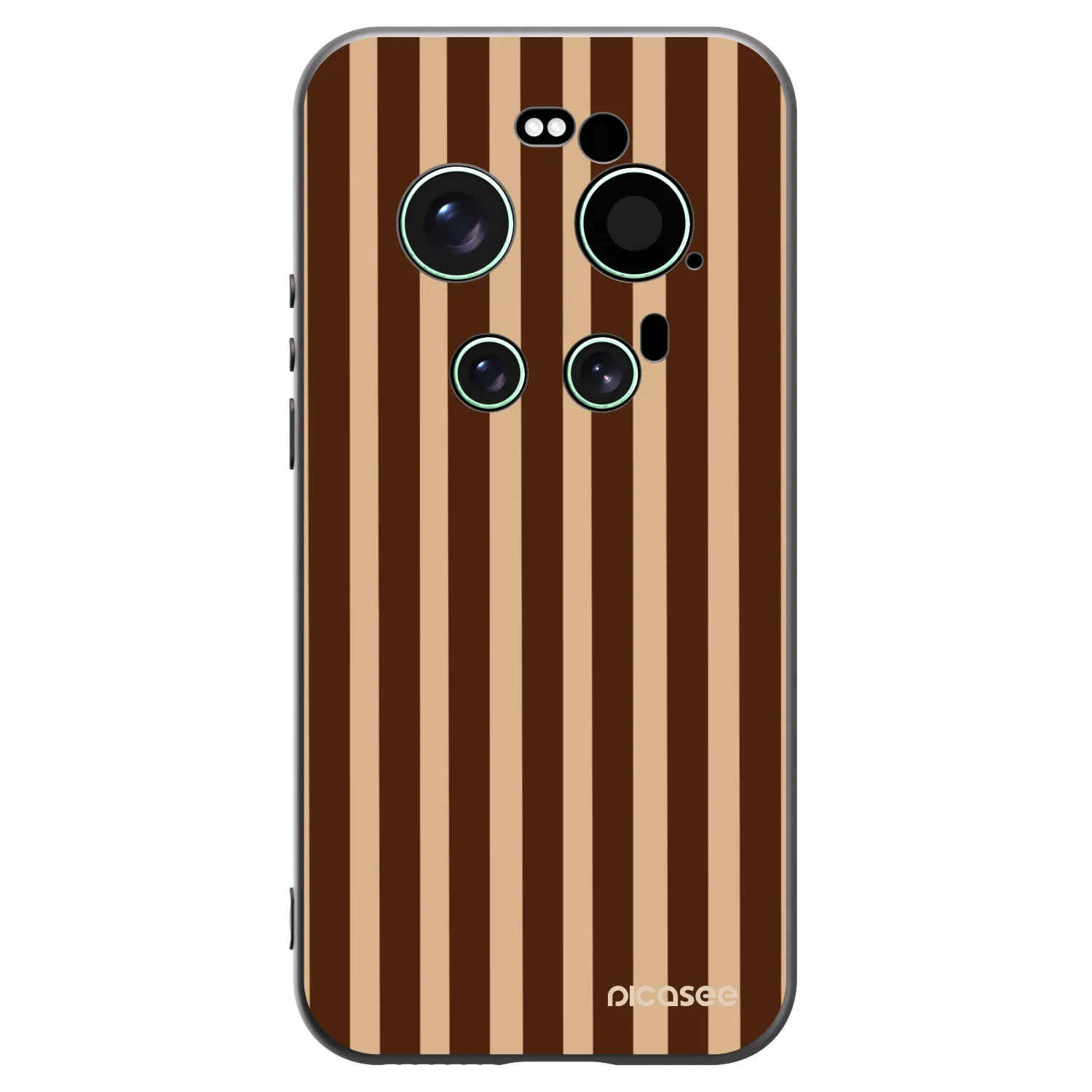 Picasee silikónový čierny obal pre Xiaomi 17 Ultra - Brown lines