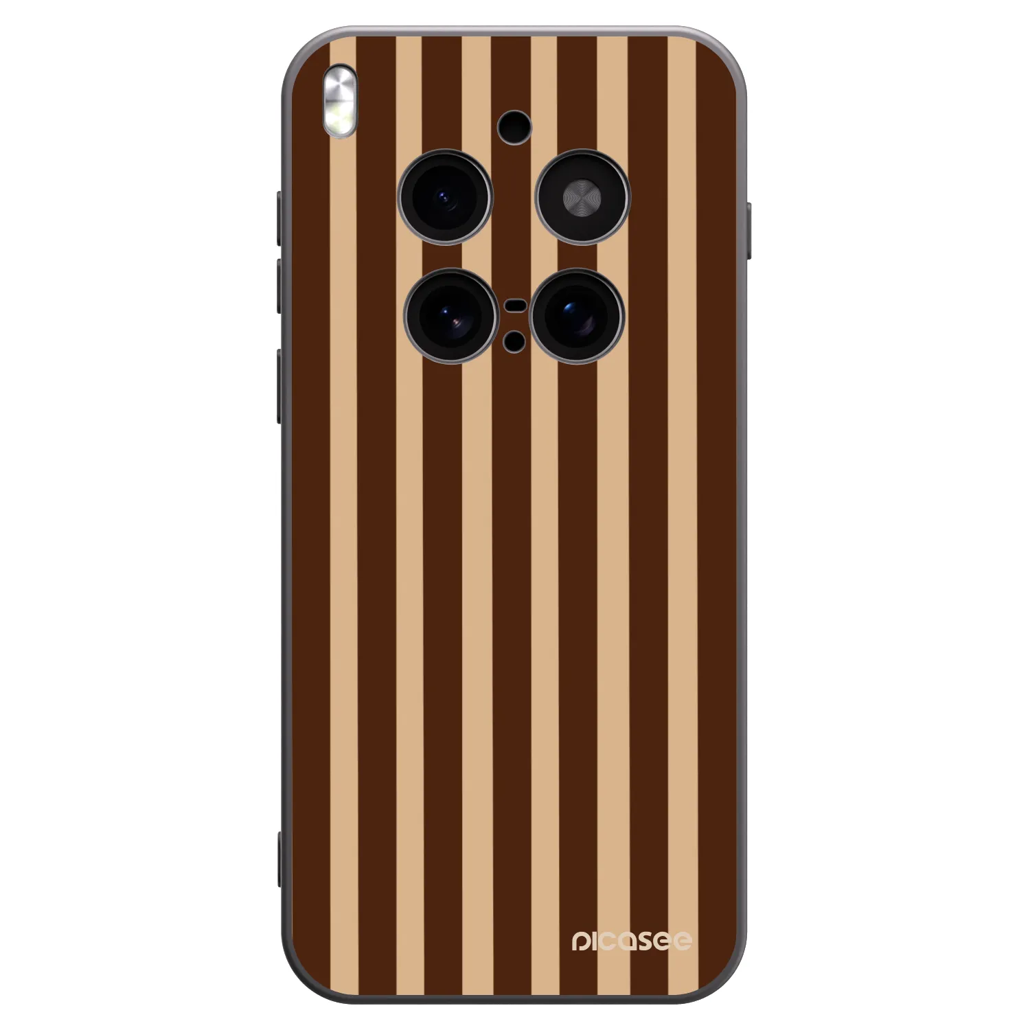 Picasee silikónový čierny obal pre Vivo X300 Pro - Brown lines
