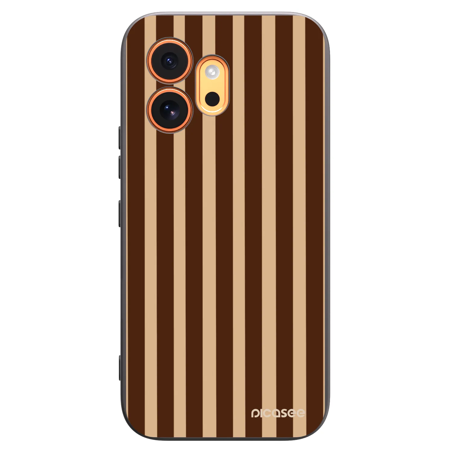 Picasee silikónový čierny obal pre Honor 600 - Brown lines