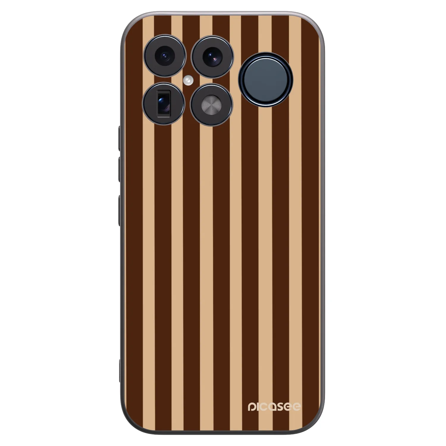 Picasee silikónový čierny obal pre Xiaomi Poco F8 Ultra - Brown lines