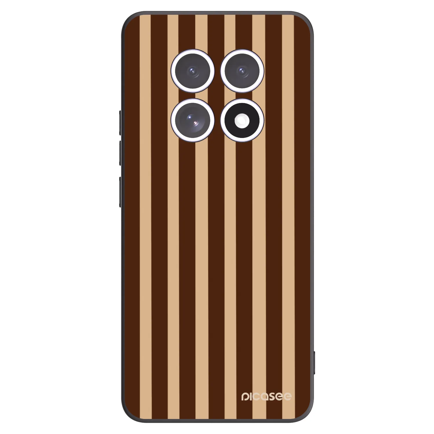 Picasee silikónový čierny obal pre Xiaomi Redmi Note 15 5G - Brown lines