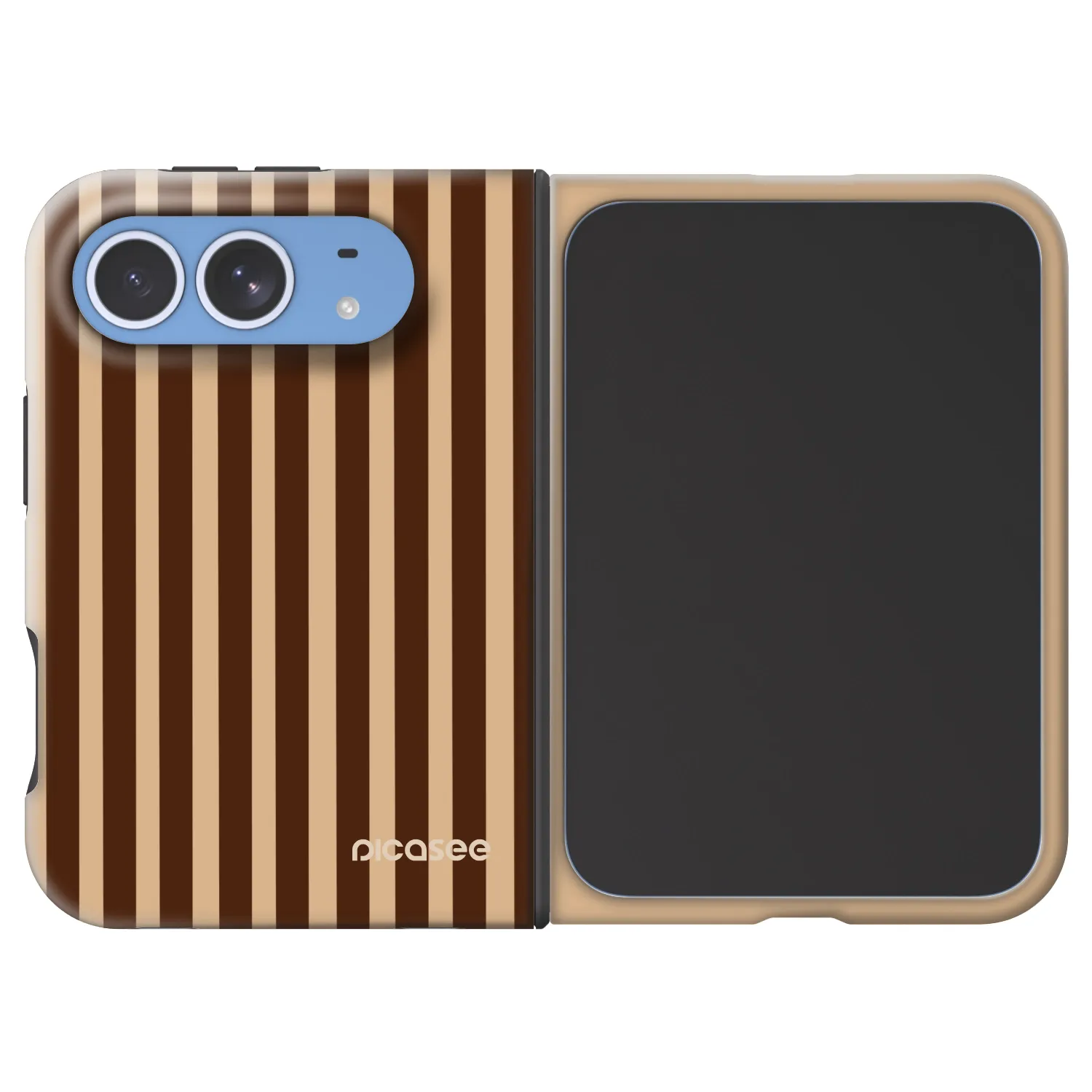 Picasee Fashion Case MagSafe pre Apple iPhone Duo - Brown lines