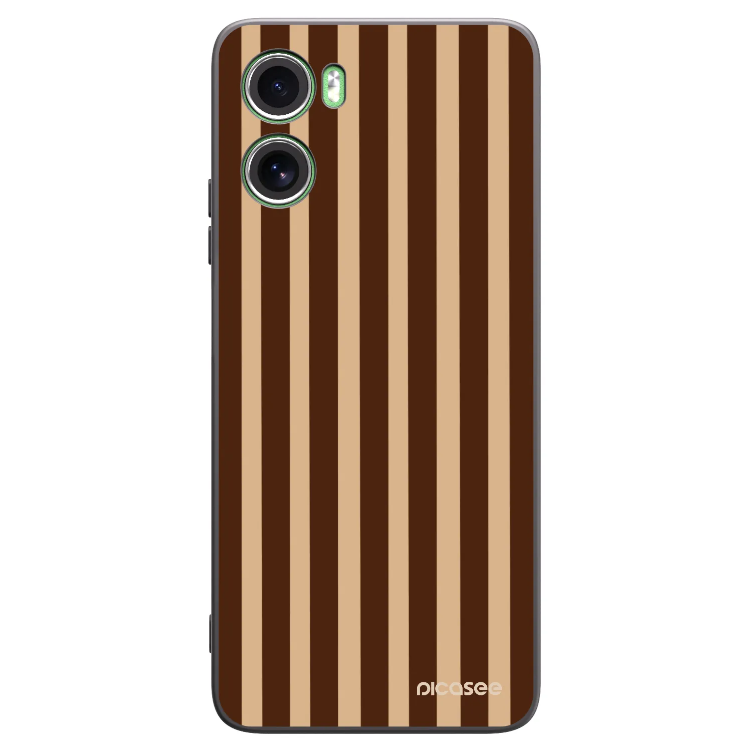 Picasee silikónový čierny obal pre Motorola Moto G06 - Brown lines