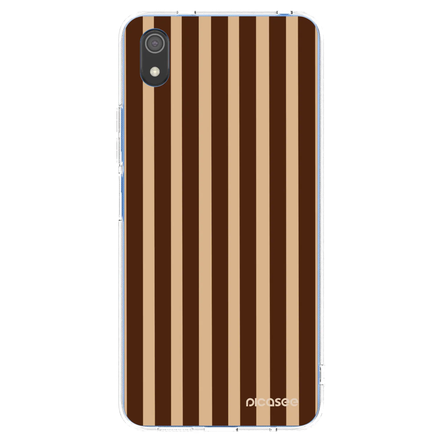 Picasee silikónový prehľadný obal pre Xiaomi Redmi 7A - Brown lines