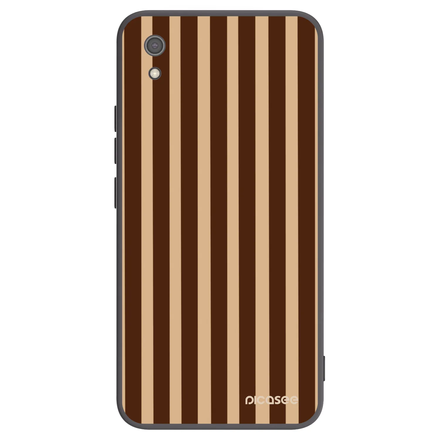 Picasee silikónový čierny obal pre Xiaomi Redmi 7A - Brown lines
