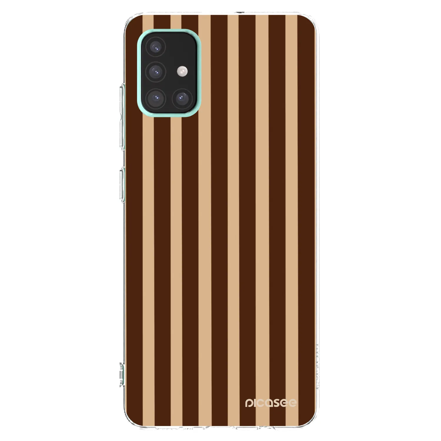 Picasee silikónový prehľadný obal pre Samsung Galaxy A51 A515F - Brown lines