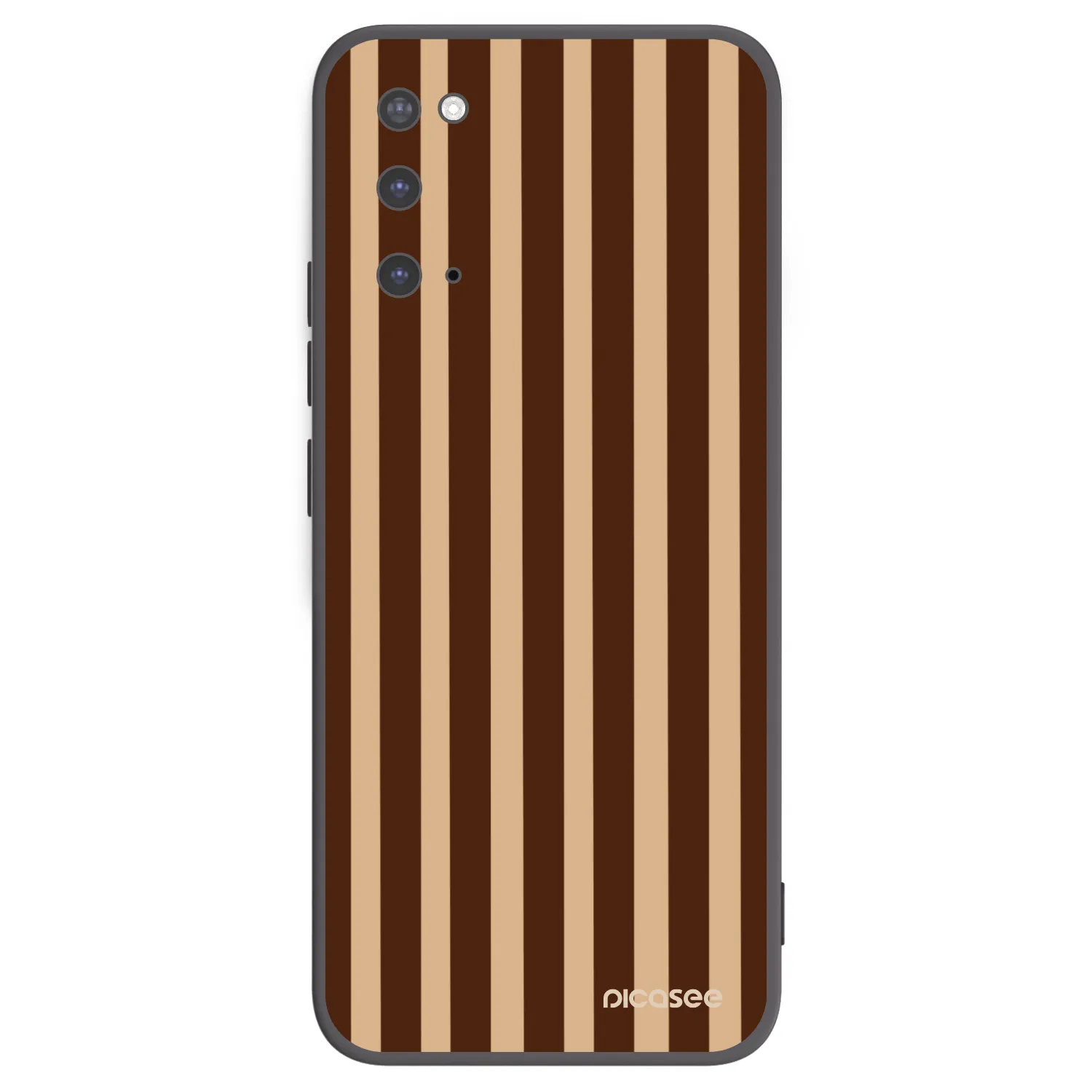 Picasee silikónový čierny obal pre Samsung Galaxy S20 G980F - Brown lines