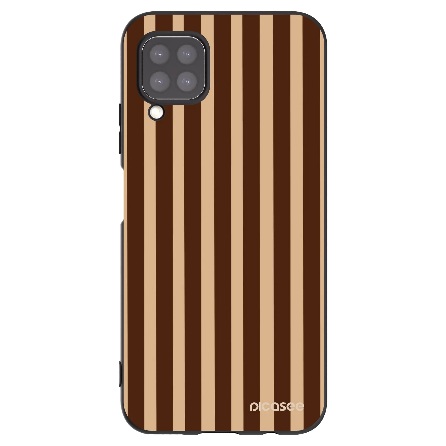Picasee silikónový čierny obal pre Huawei P40 Lite - Brown lines