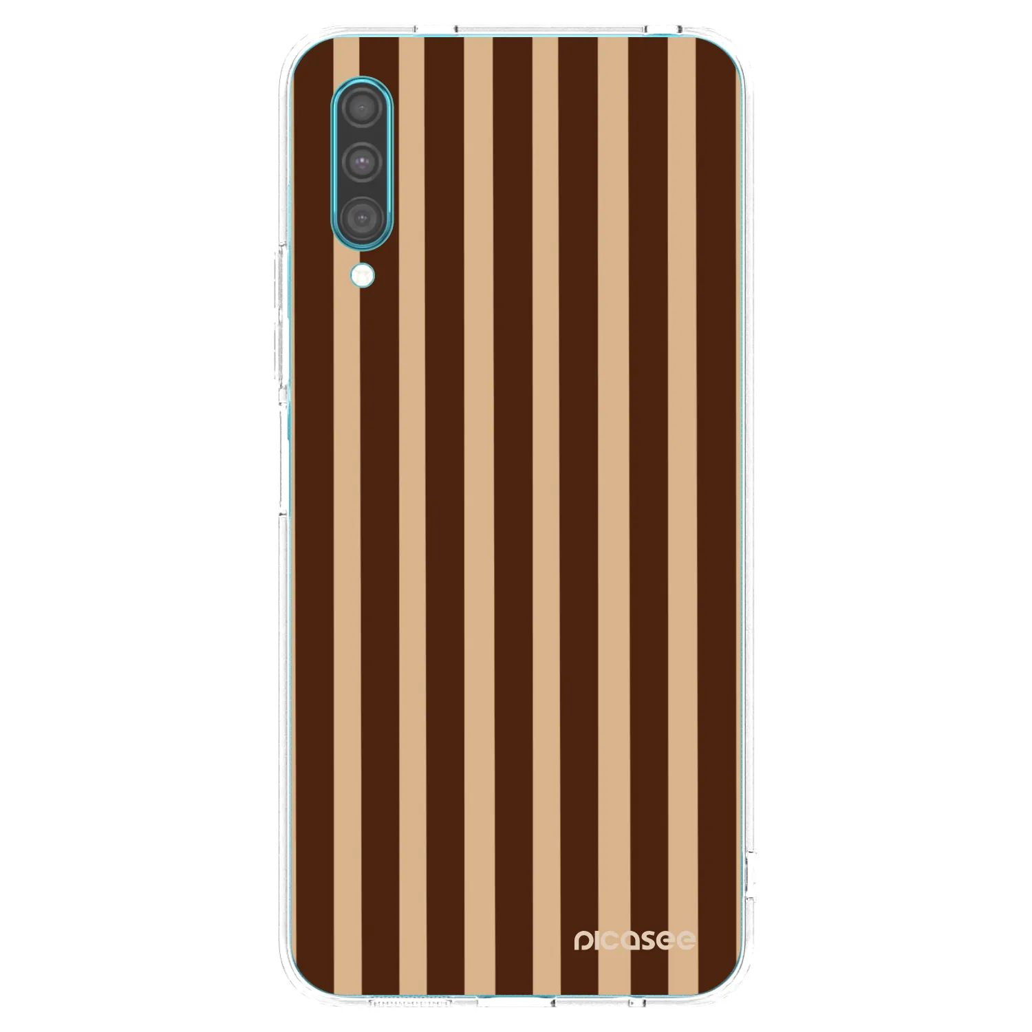 Picasee silikónový prehľadný obal pre Samsung Galaxy A30s A307F - Brown lines