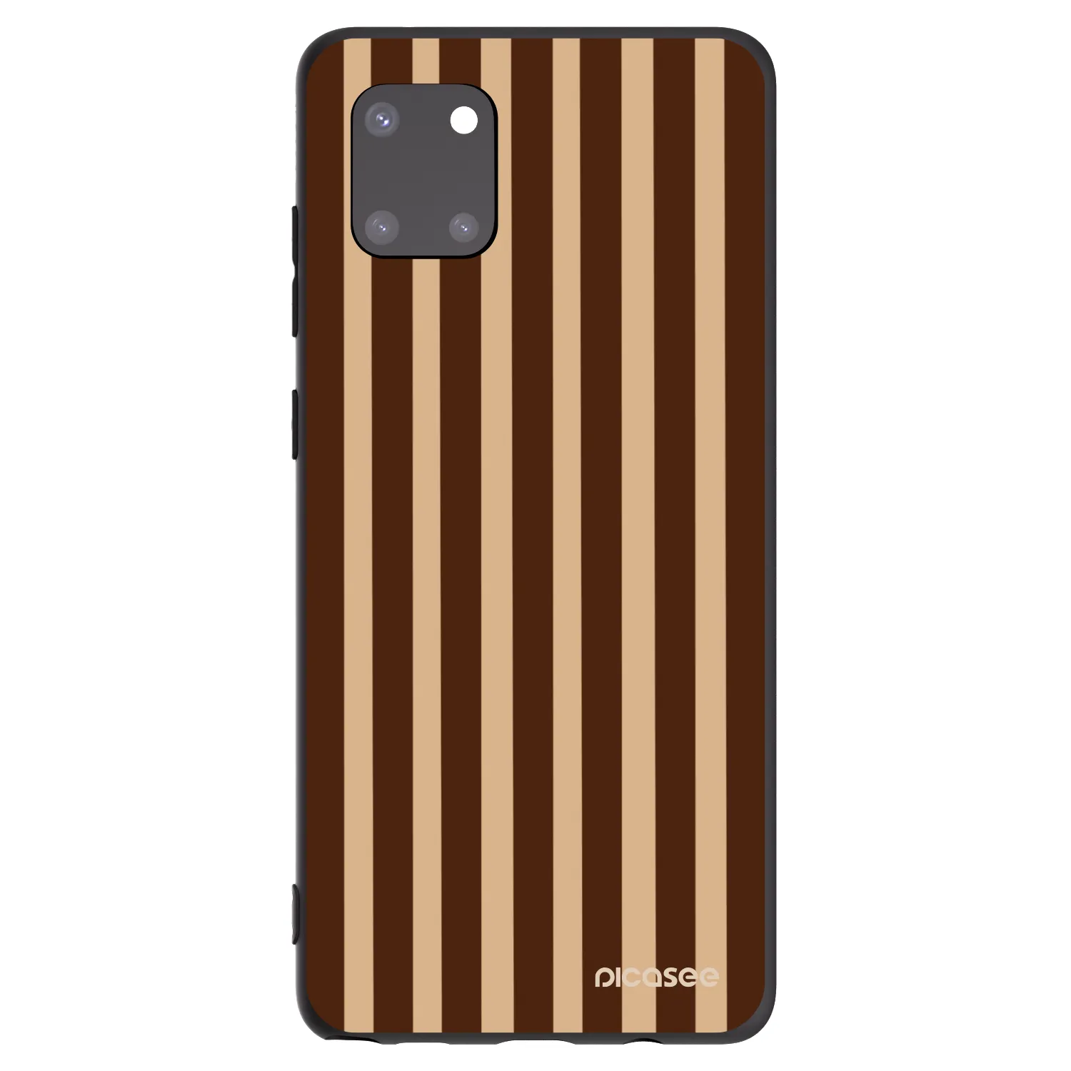Picasee silikónový čierny obal pre Samsung Galaxy Note 10 Lite N770F - Brown lines