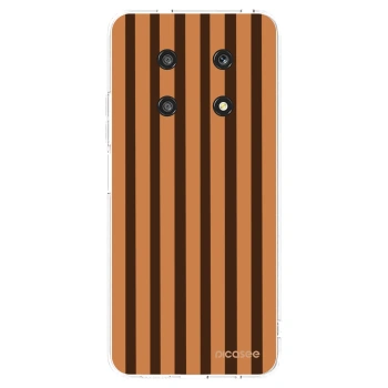 Picasee silikónový prehľadný obal pre Honor Magic4 Lite 5G - Caramel lines