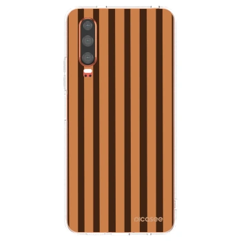 Picasee silikónový prehľadný obal pre Huawei P30 - Caramel lines