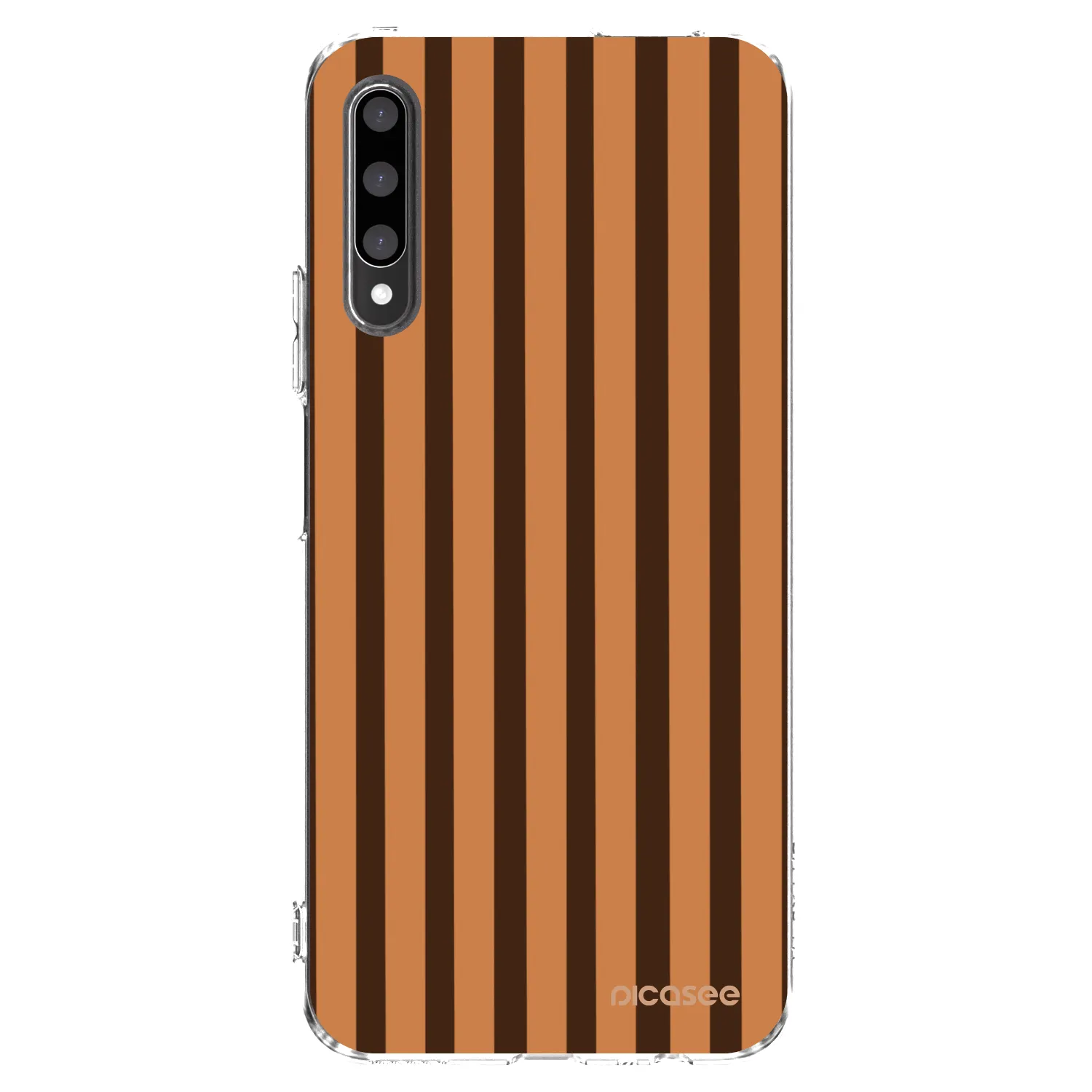 Picasee silikónový prehľadný obal pre Honor 9X Pro - Caramel lines